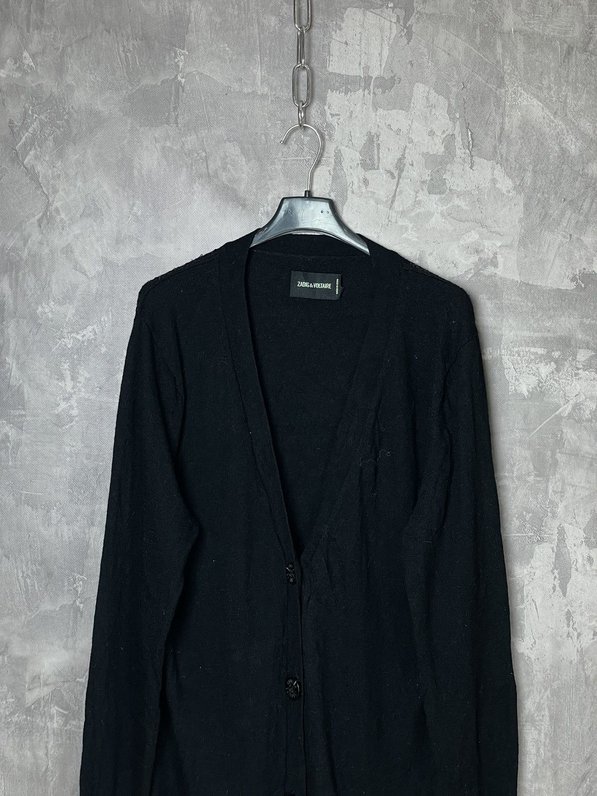 Zadig & Voltaire Zadig & Voltaire Y2K Cashmere Hype Distressed Sweater Size L / US 10 / IT 46 - 2 Thumbnail
