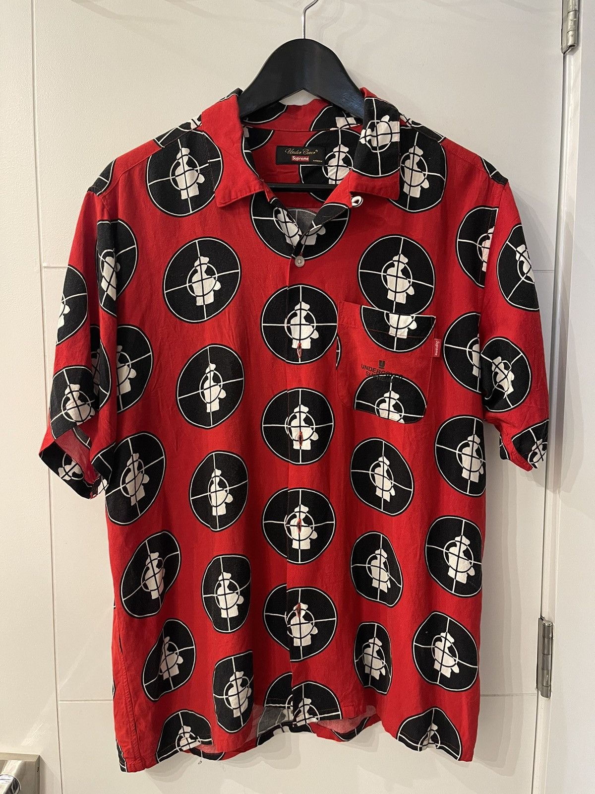 Supreme Public Enemy Supreme Button Up Shirt | Grailed