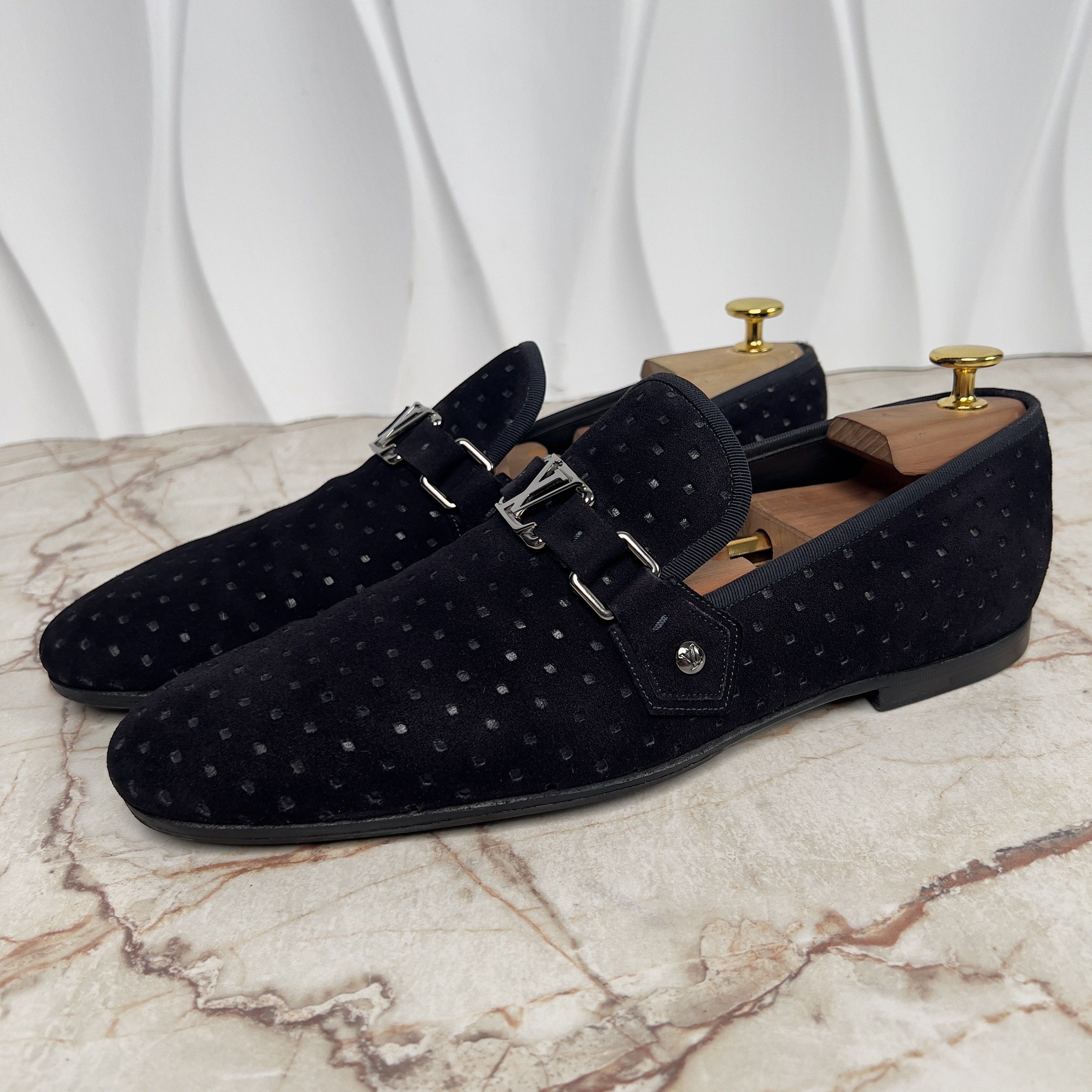 Louis Vuitton Lexington Loafer Logo Perforated Suede Size US 9.5 / EU 42-43 - 1 Thumbnail