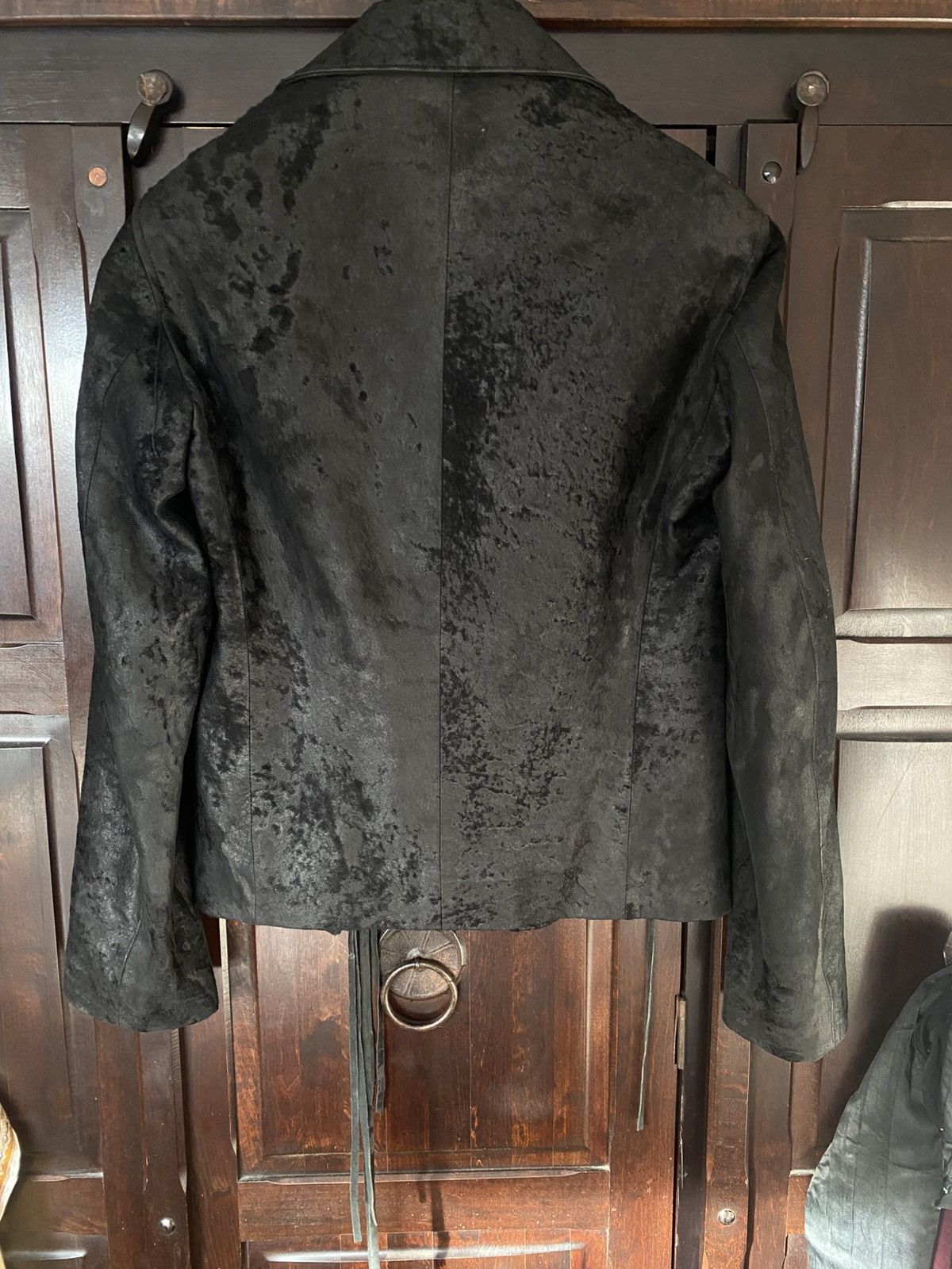 Ann Demeulemeester Ann Demeulemeester FW2002 distressed lamb leather jacket Size US S / EU 44-46 / 1 - 7 Thumbnail