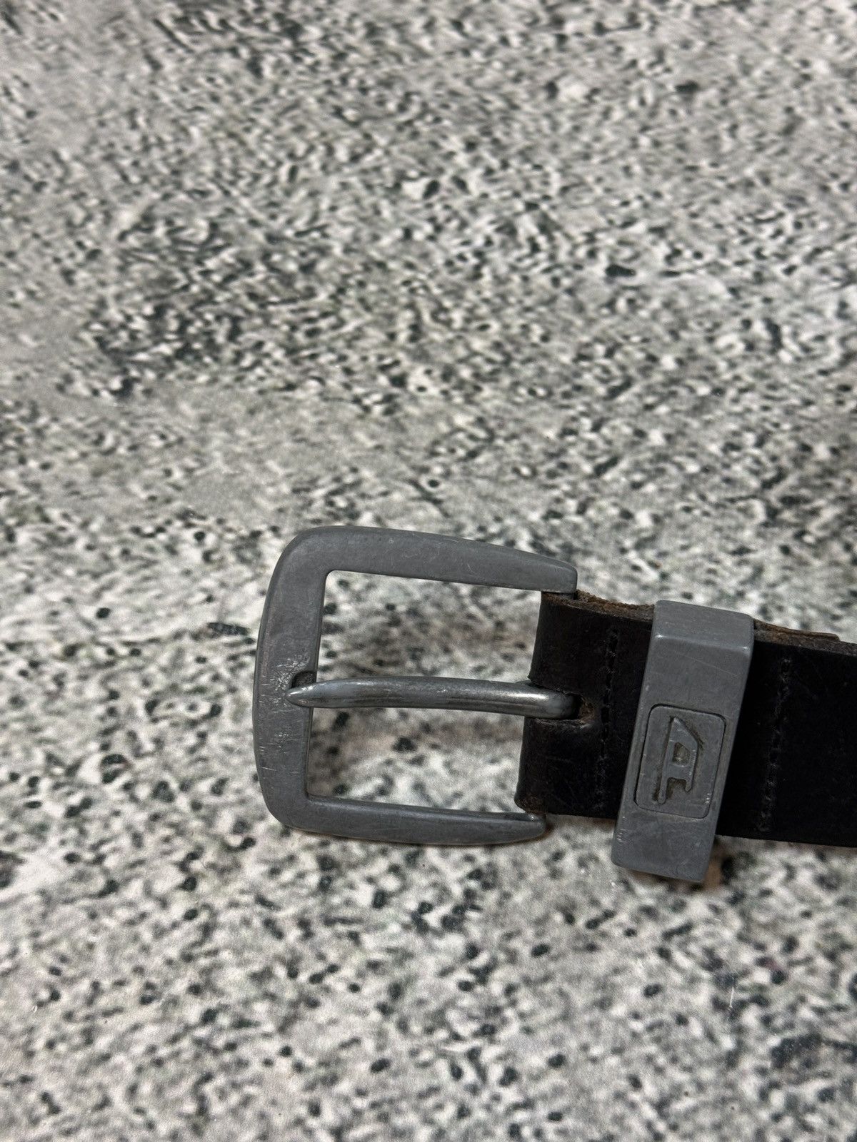 Diesel Diesel leather belt small buckle Y2K black Size 34 - 2 Thumbnail