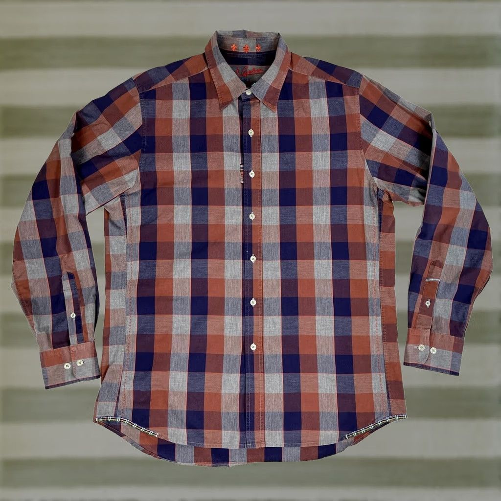 Robert Graham Robert Graham Jeans Men’s Button-Up Casual Shirt L Multi-Color Plaid Long Sleeve 100% Cotton Size US L / EU 52-54 / 3 - 1 Thumbnail