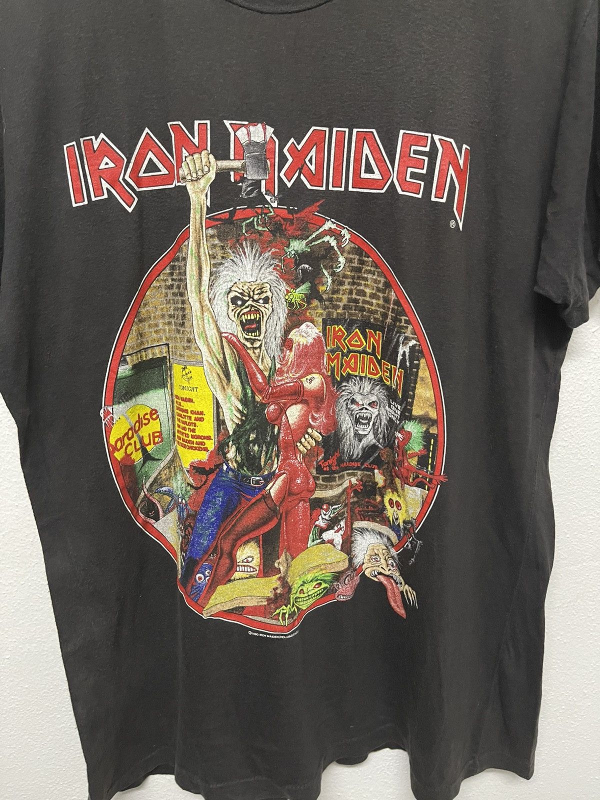 Band Tees × Iron Maiden × Vintage VINTAGE IRON MAIDEN BRING YOUR DAUGHTER 1990 TOUR TSHIRT Size US L / EU 52-54 / 3 - 6 Thumbnail