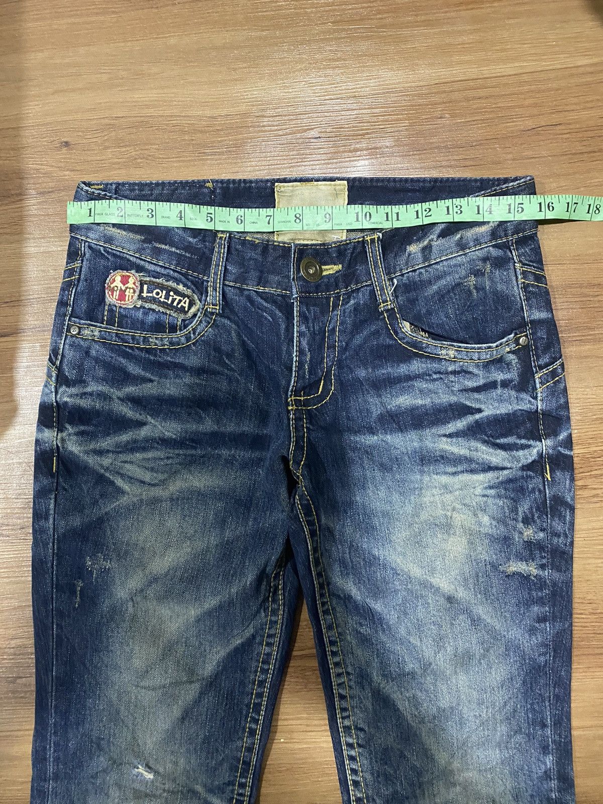 Vintage Vintage Lolita Distress Denim Jeans Size US 32 / EU 48 - 17 Thumbnail