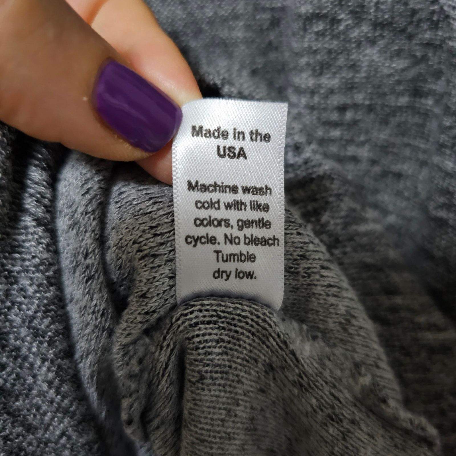 Michael Stars Michael Stars Asymmetrical Front Sweater Tunic Gray O/S Size ONE SIZE - 5 Thumbnail