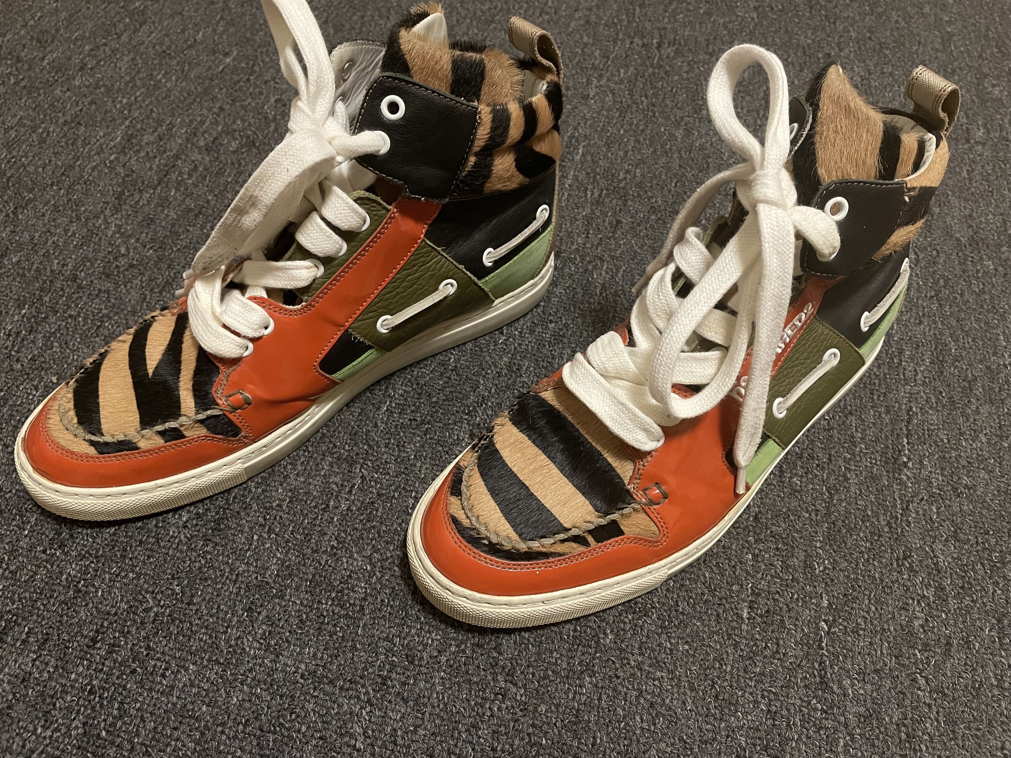 Dsquared2 Dsquared2 fur stitching Sneakers shoes size 41/US8 Size US 8 / EU 41 - 2 Thumbnail
