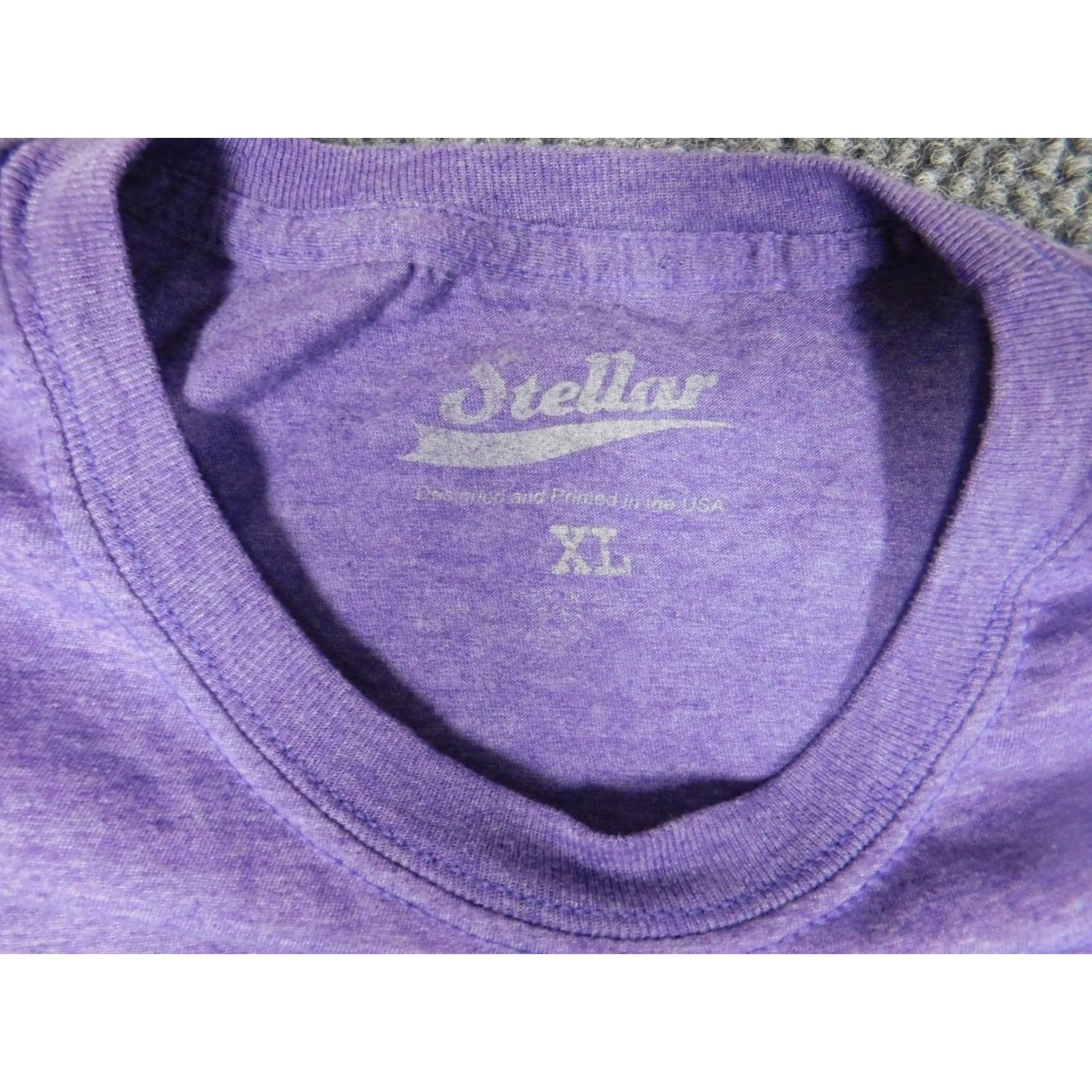 Vintage stellar Mens T-Shirt Shirt XL Purple Beach Logo Crew Neck Cotton Short Sleeve Size US XL / EU 56 / 4 - 5 Thumbnail