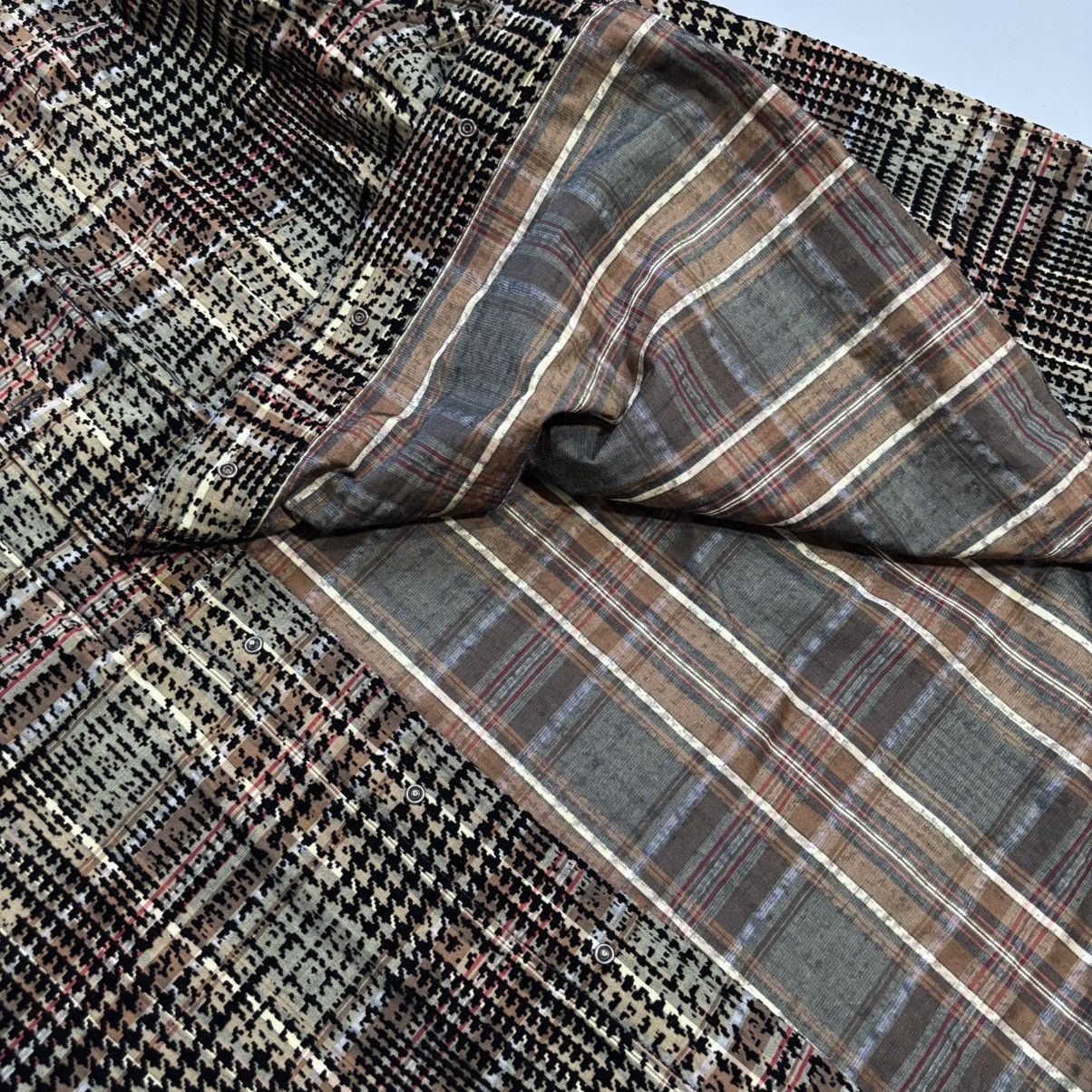 Emporio Armani × Giorgio Armani EMPORIO ARMANI Plaid Cotton Regular Fit Shirt Size US L / EU 52-54 / 3 - 7 Thumbnail
