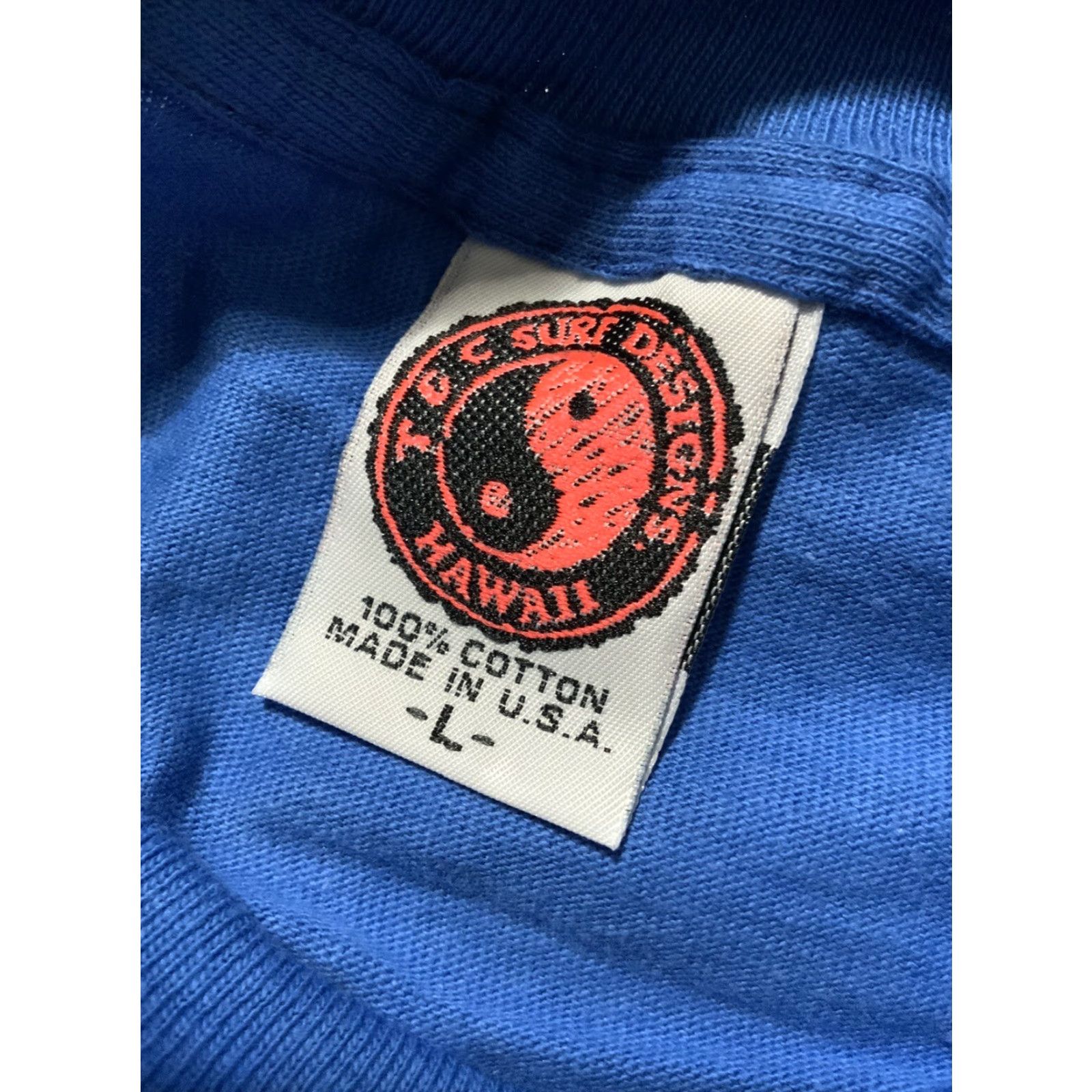 4SDESIGNS VINTAGE 80s T&C Town & Country Surf Designs Hawaii Single Stitch Crew T-Shirt LG Mens Size US L / EU 52-54 / 3 - 6 Thumbnail