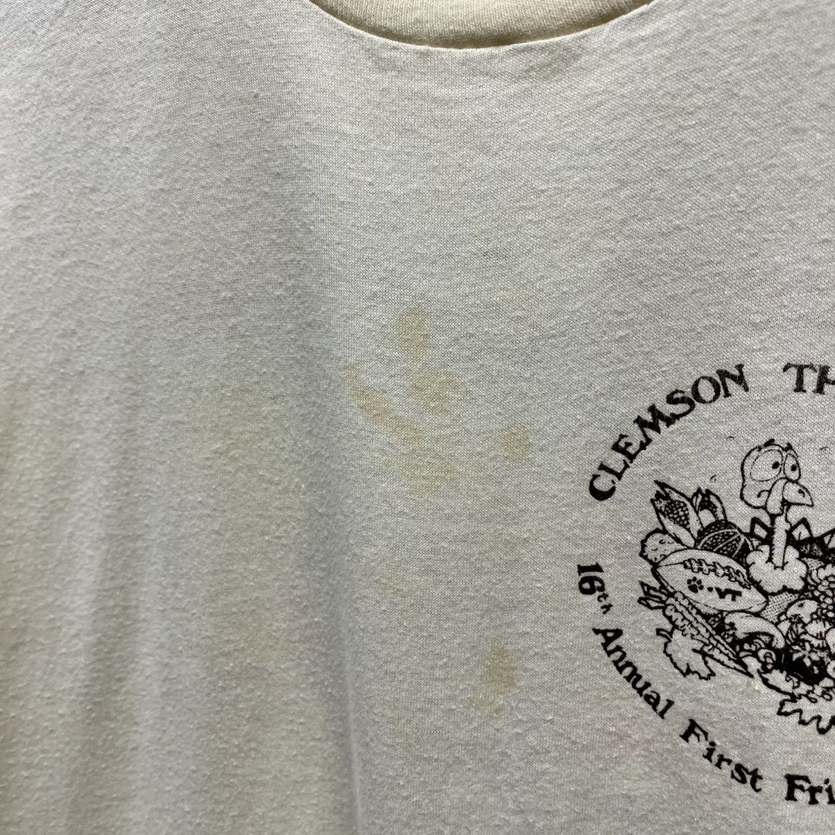 Vintage Vintage 1980s Clemson University Tigers 1986 First Friday Te Size US L / EU 52-54 / 3 - 7 Thumbnail
