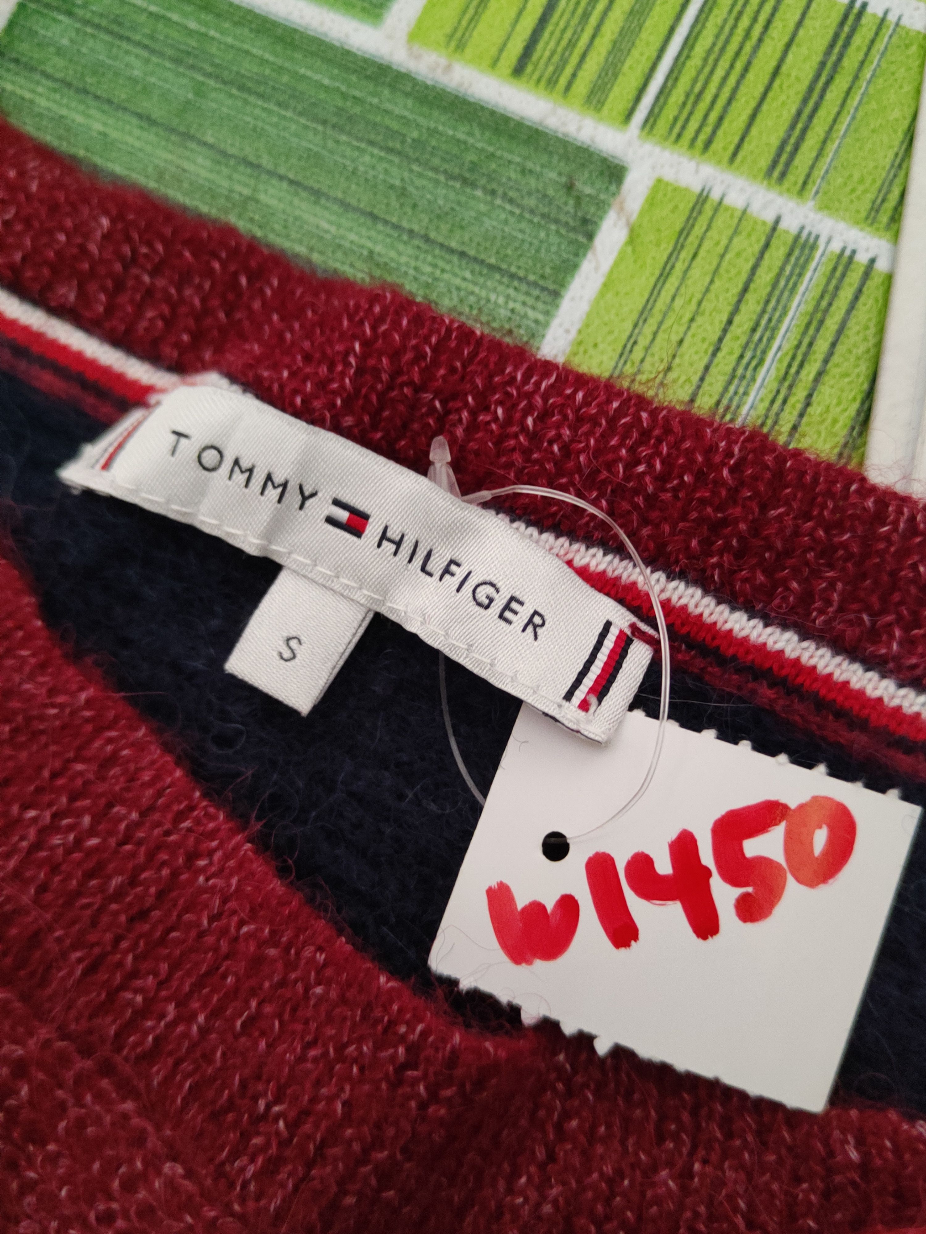 Homespun Knitwear × Tommy Hilfiger × Vintage Tommy Hilfiger Red Navy Knitwear Sweatshirts #W1450 Size US S / EU 44-46 / 1 - 13 Thumbnail