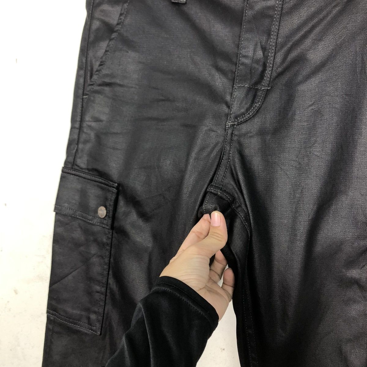 Hysteric Glamour 🔥VINTAGE BIKER PANTS WAXED DESIGN BACK NUMBER Size US 34 / EU 50 - 16 Thumbnail