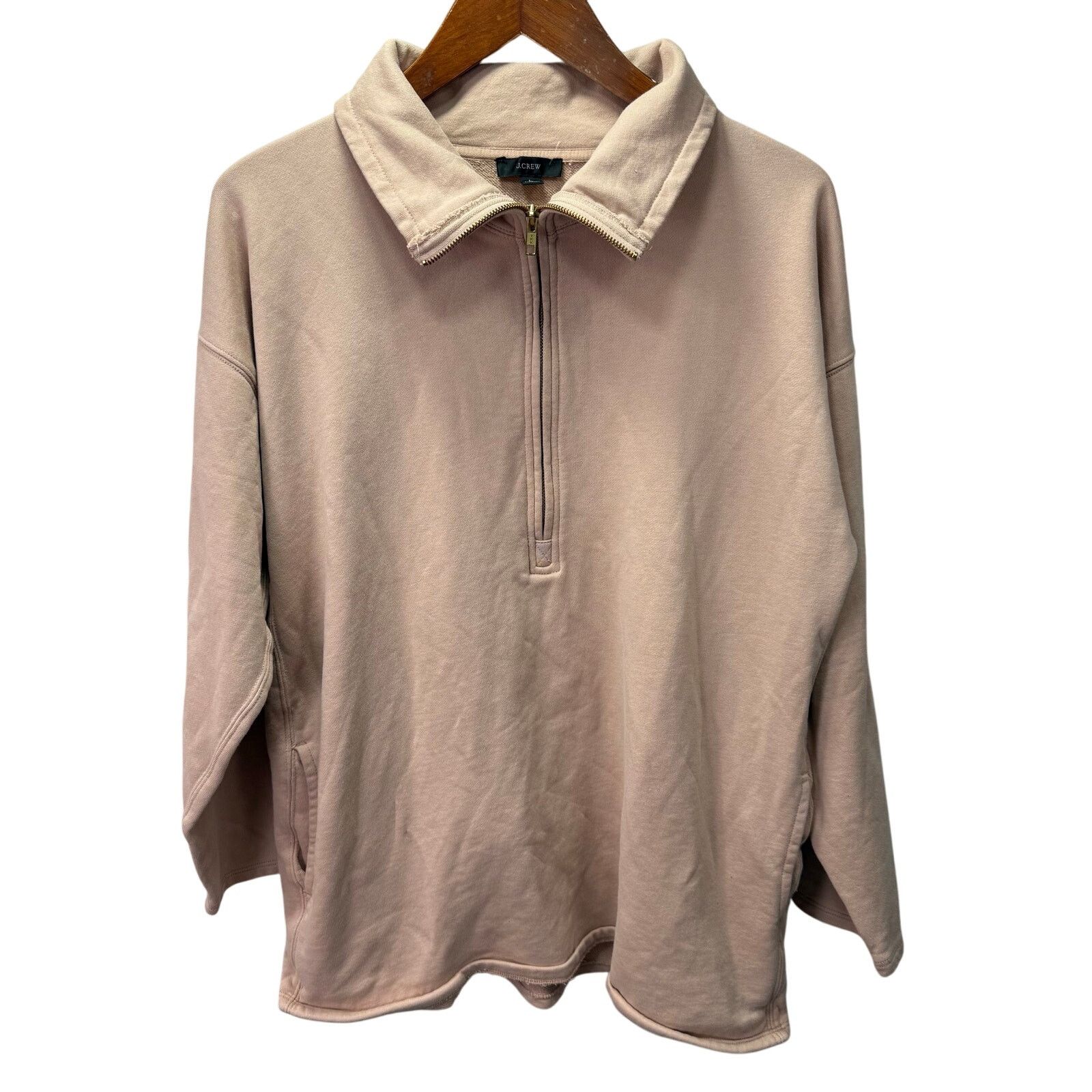 J.Crew J Crew Women's Sweatshirt Pullover sz L Cotton # G709 Size L / US 10 / IT 46 - 1 Thumbnail
