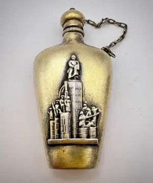 Vintage Vintage Gilt Sterling Silver 875 bottle Flask Perfume Oil Size ONE SIZE - 8 Thumbnail