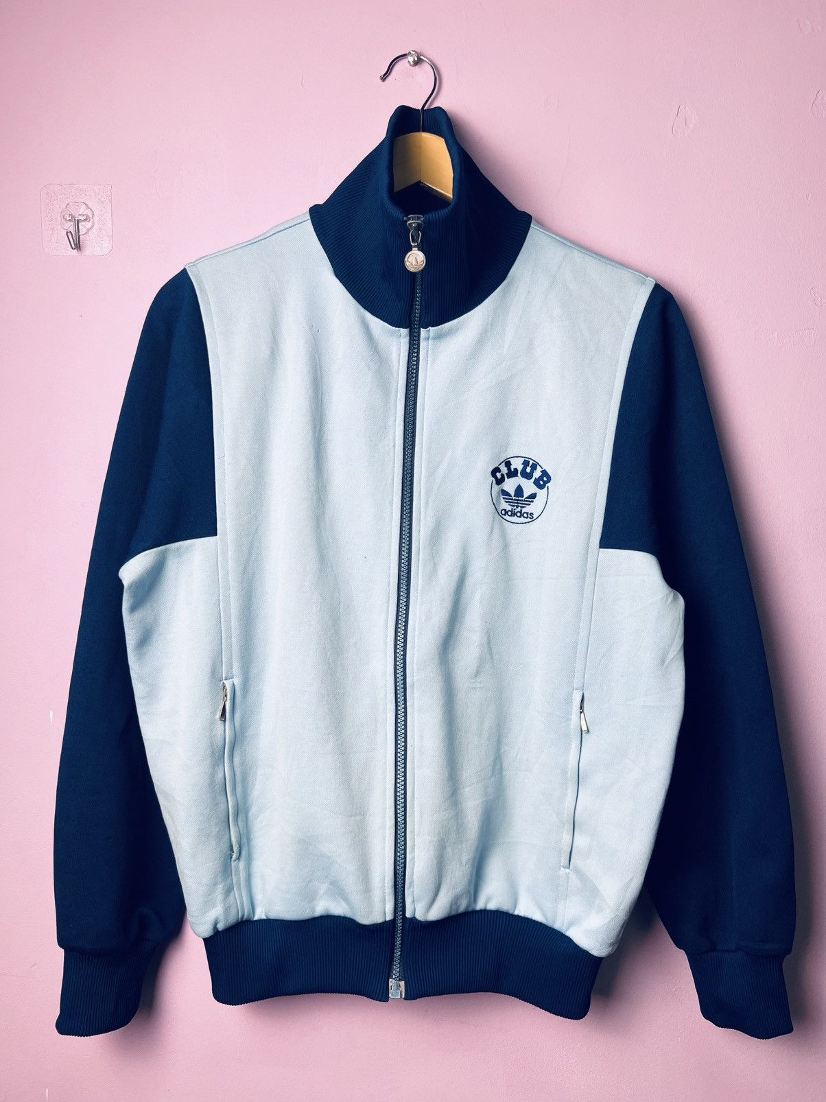Adidas 🔥Vintage Two Tone Adidas Club Zipper Jackets Size US M / EU 48-50 / 2 - 3 Thumbnail