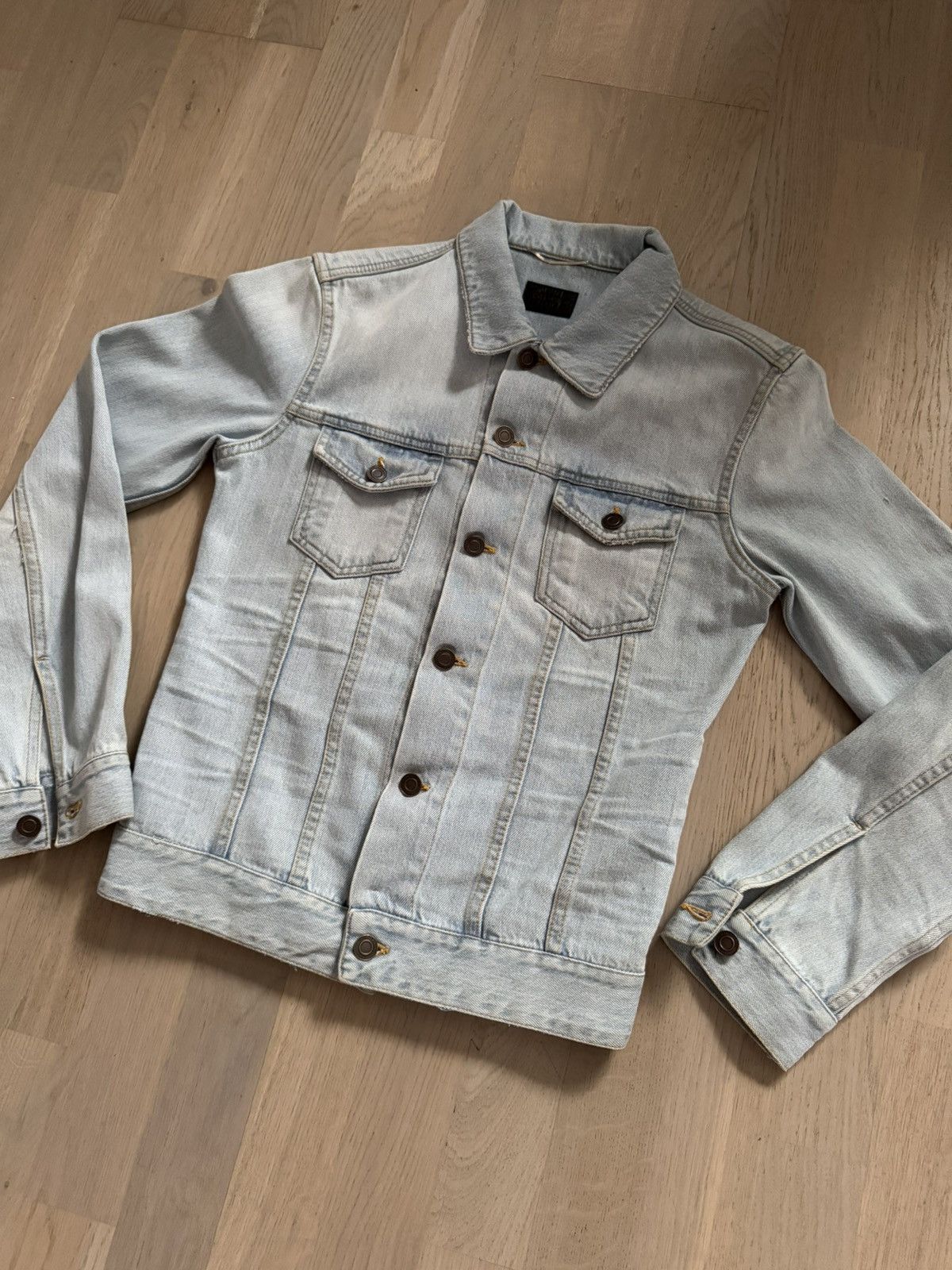 Saint Laurent Paris SAINT LAURENT denim jacket sizes in photos BY TAPE MEASURE Size US XS / EU 42 / 0 - 3 Thumbnail