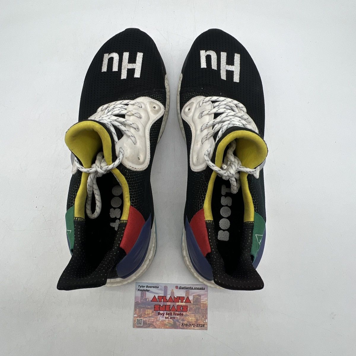 Adidas Pharrell x solar hu glide black Size US 12 / EU 45 - 6 Thumbnail