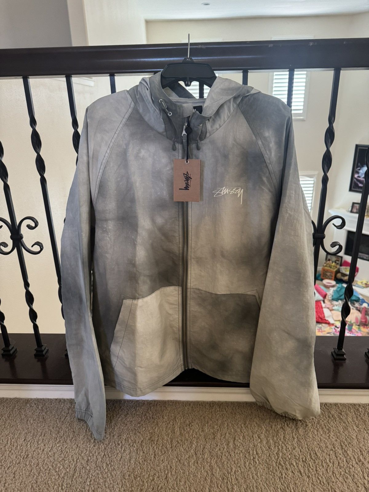 Stussy Stussy Beach Shell Wave Dye Zip Hoodie 'Sage' Size US XXL / EU 58 / 5 - 2 Thumbnail