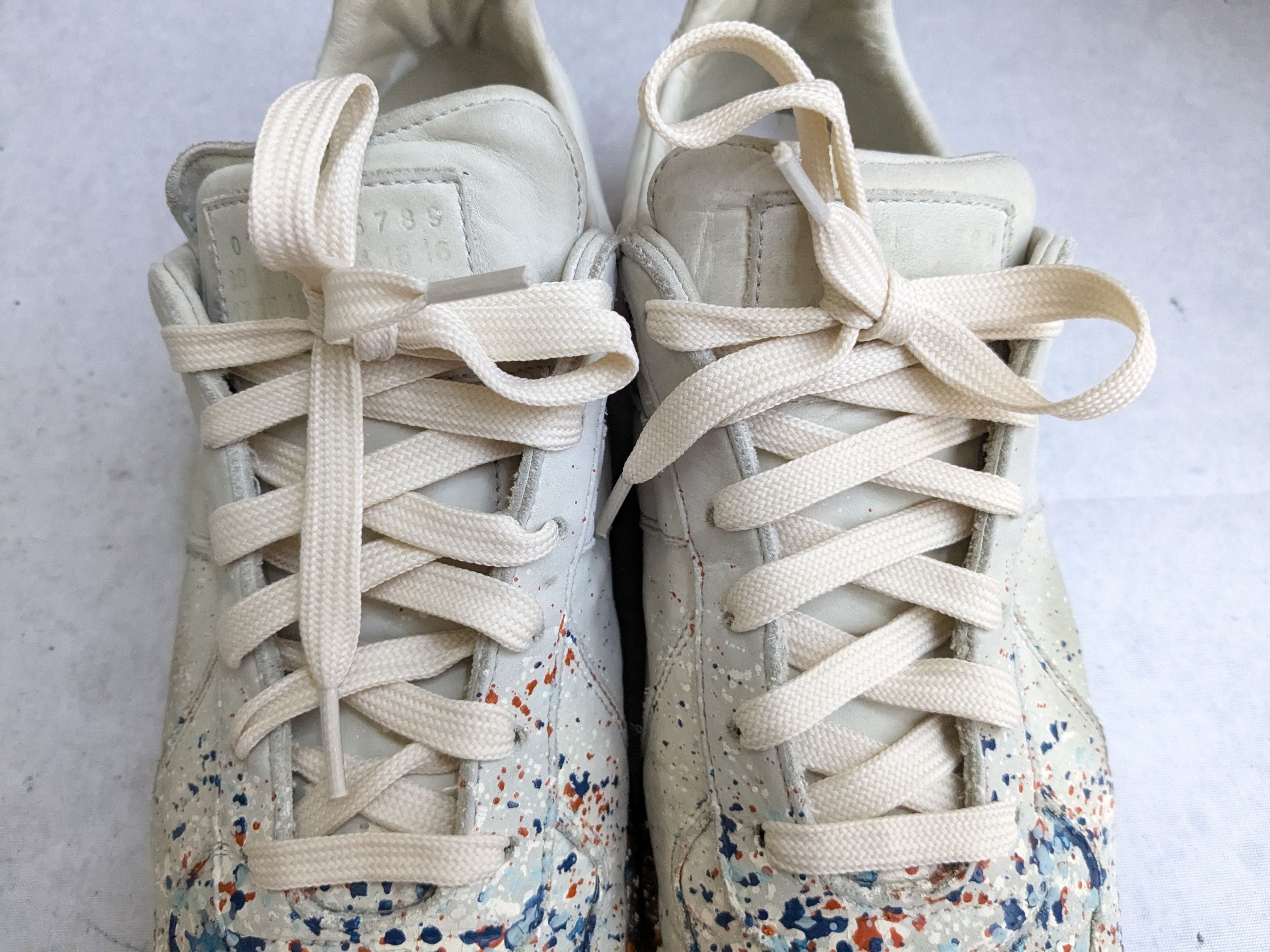Maison Margiela Maison Margiela Replica GAT Paint Splatter 9 42 Low Tops Gum Size US 9 / EU 42 - 9 Thumbnail