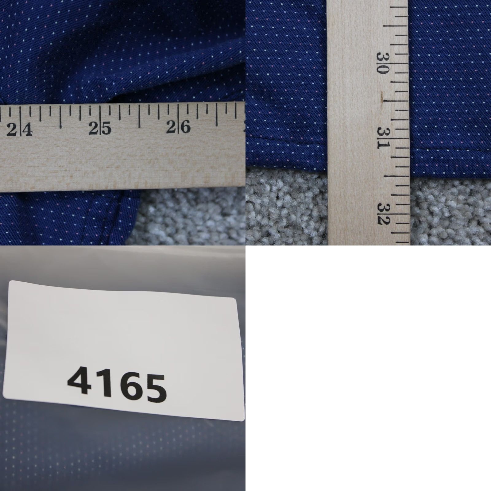 Carbon2Cobalt Carbon 2 Cobalt Shirt Mens Large Blue Geometric 100% Cotton L/S Button Down Size US L / EU 52-54 / 3 - 9 Thumbnail