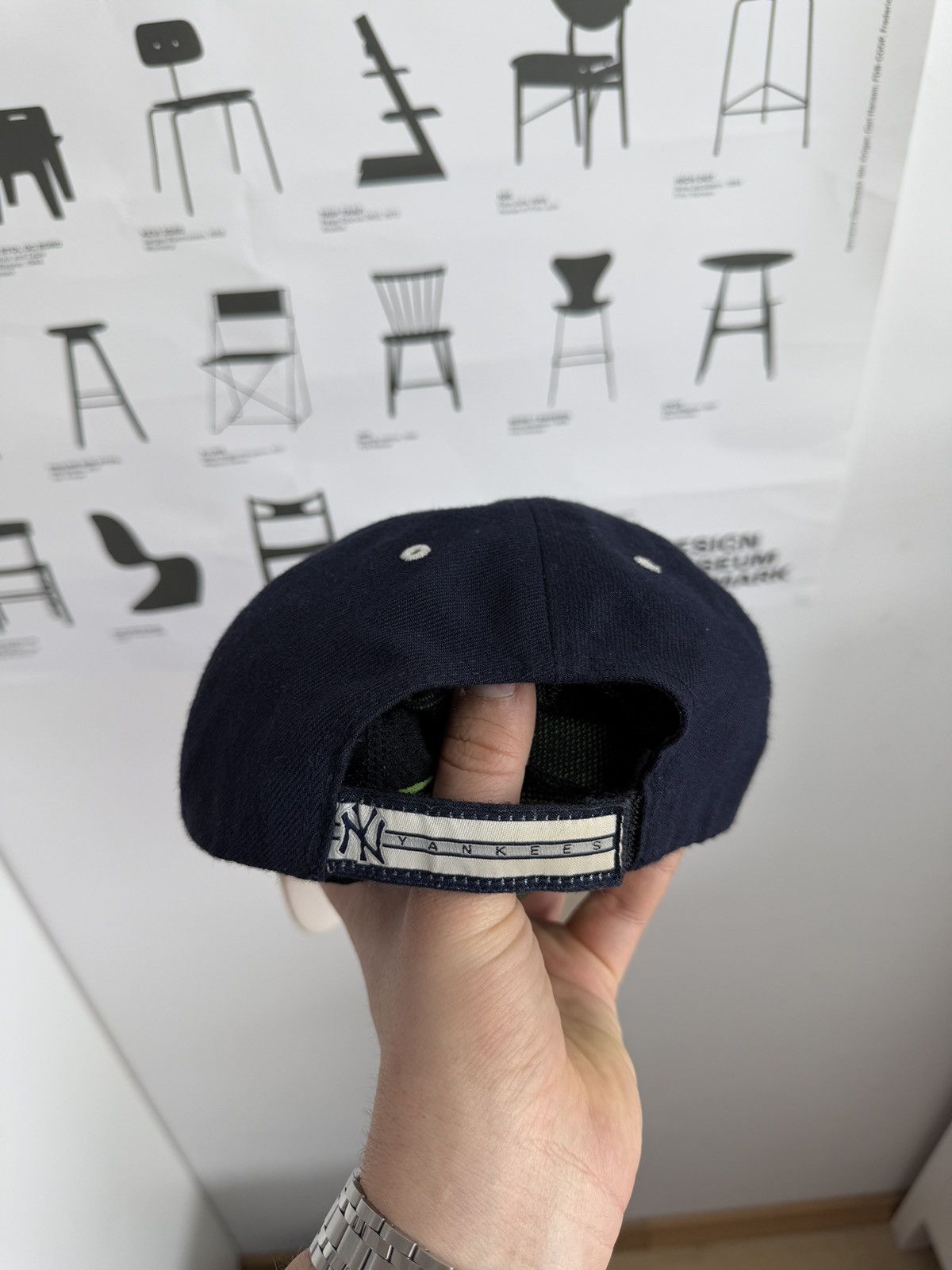 MLB × New York Yankees × Vintage VIntage 90s New York Yankees wool hat cap usa retro MLB y2k Size ONE SIZE - 5 Thumbnail