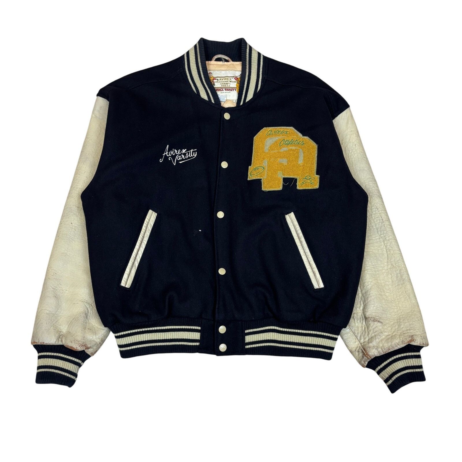 Avirex × Vintage VTG 90s Avirex Wear Champs 51-53 Wool Varsity Jacket Large Size US L / EU 52-54 / 3 - 1 Thumbnail