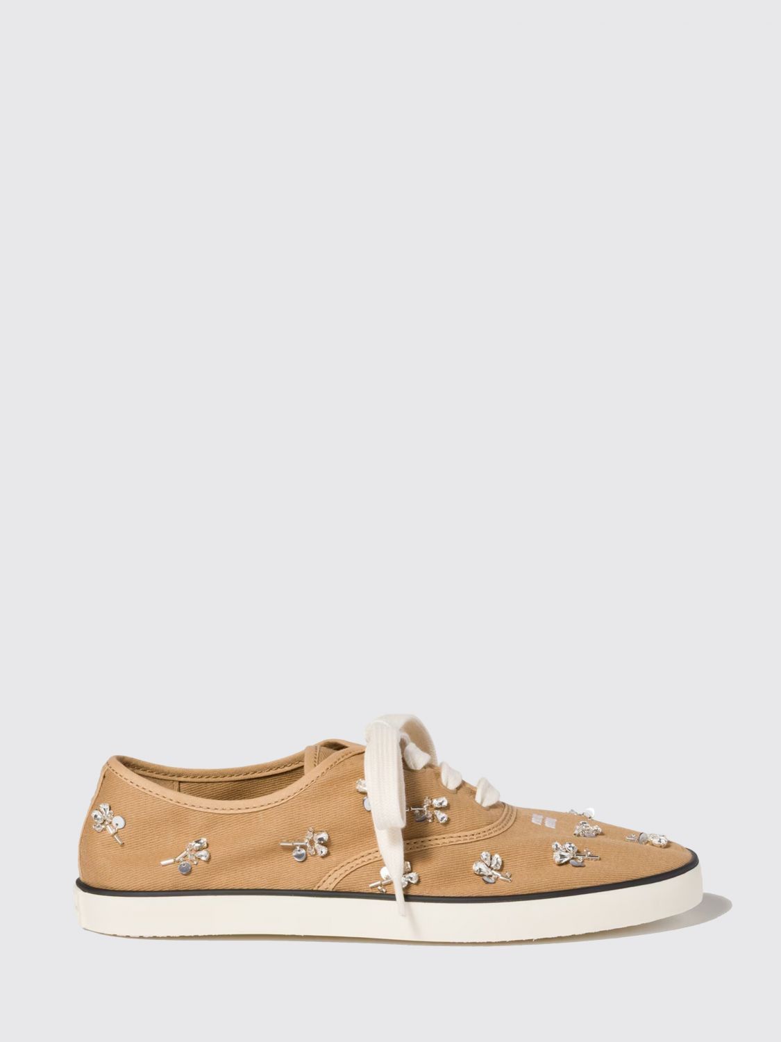 Miu Miu Miu Miu Sneakers Woman Beige Size US 8.5 / IT 38.5 - 1 Preview