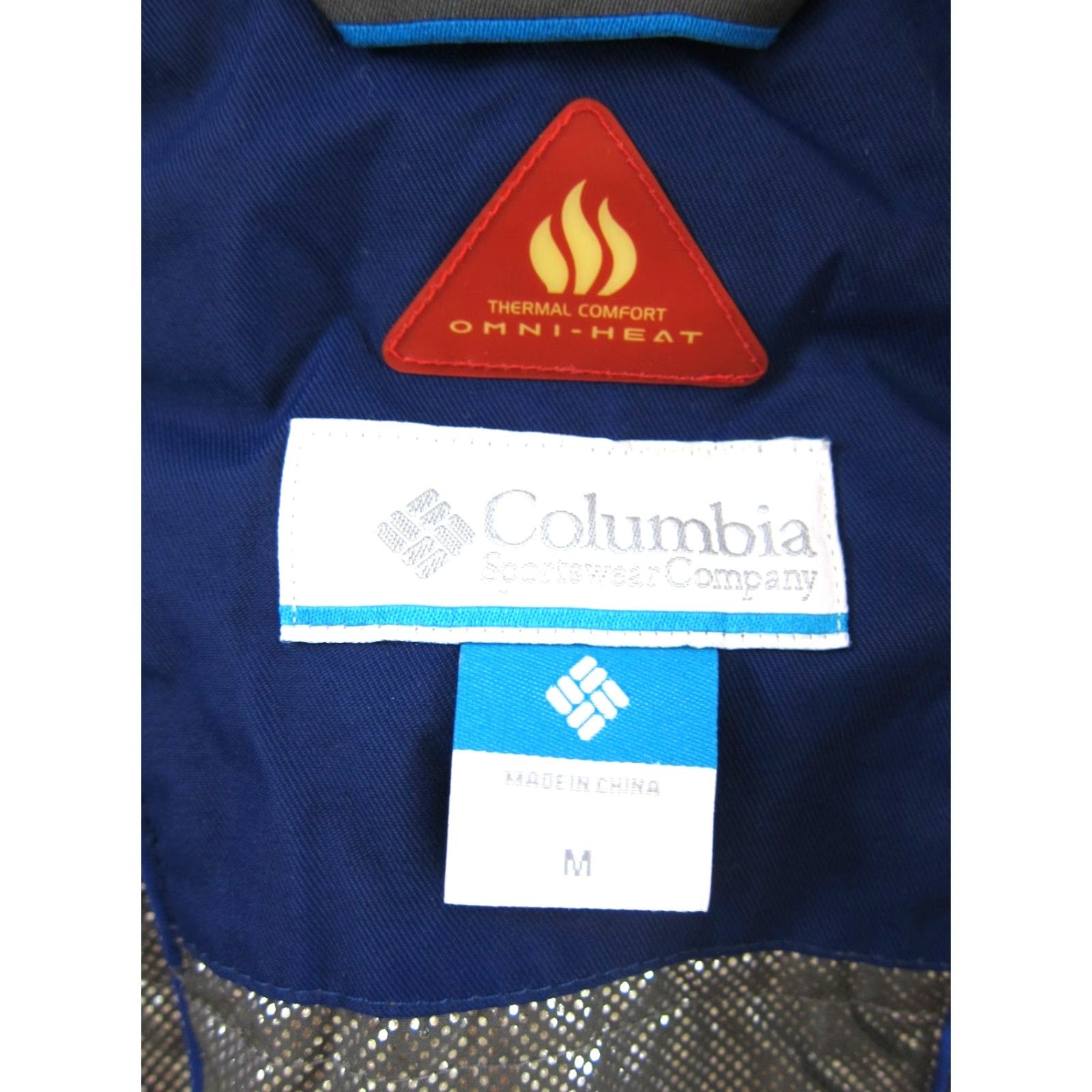 Vintage Columbia Omni-Tech 100% Nylon Blue Insulated Hooded Ski Jacket Women M Size M / US 6-8 / IT 42-44 - 5 Thumbnail