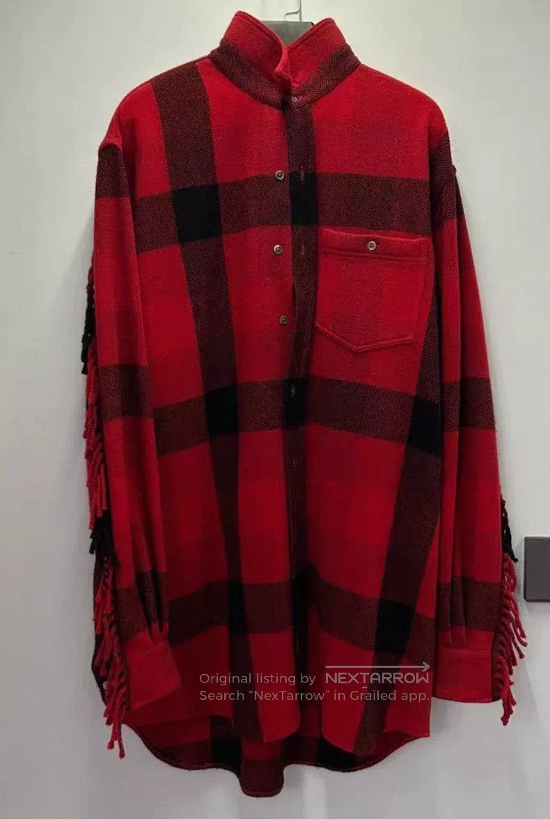 Vetements VETEMENTS Red and Black Plaid Wool Shirt Size US S / EU 44-46 / 1 - 1 Thumbnail