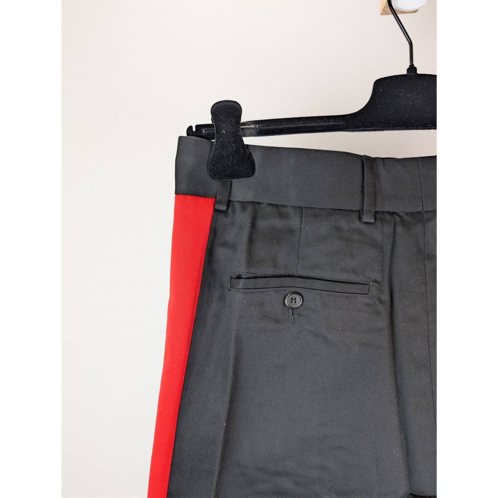 Palm Angels o1rshd1 Racing Chino Pants in Black / Red Size US 36 / EU 52 - 15 Thumbnail
