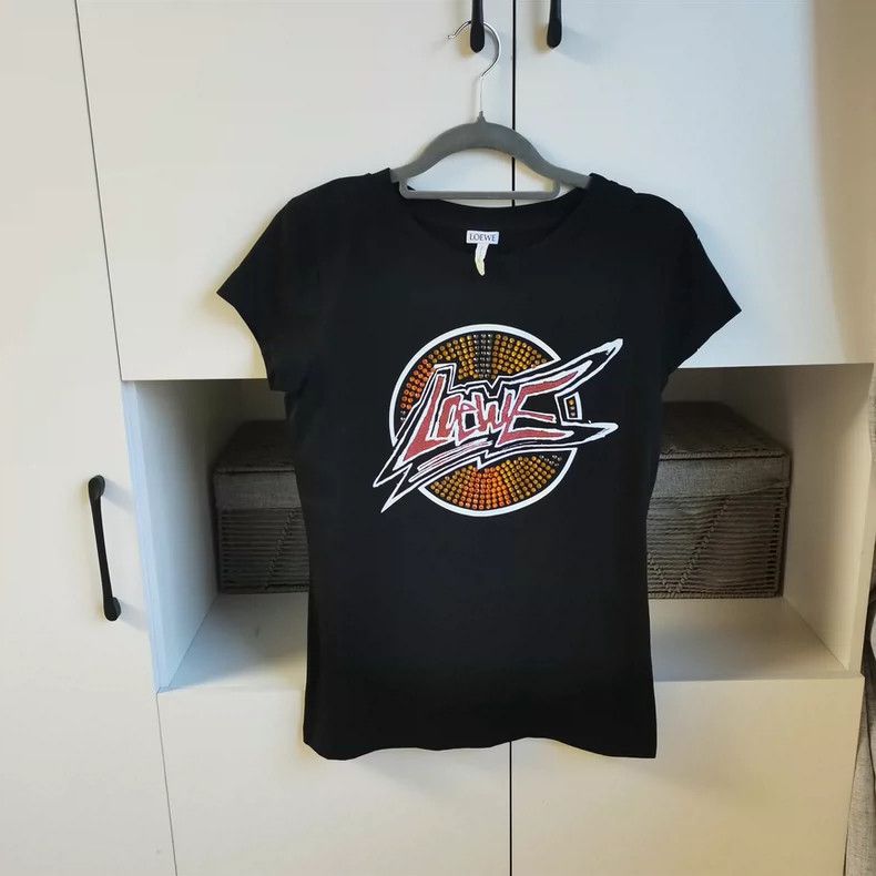 Loewe LOEWE Water Drill Black Short Sleeve T-shirt Size S / US 4 / IT 40 - 2 Thumbnail