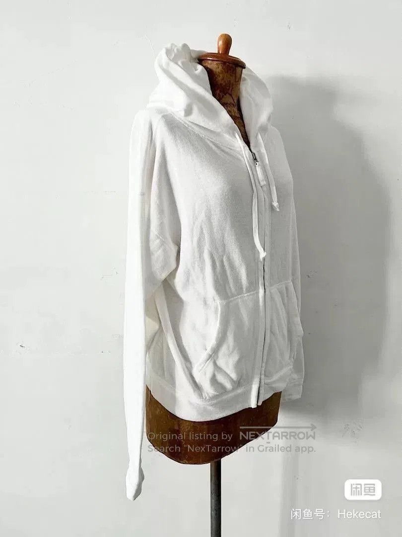 White Hooded Zip.