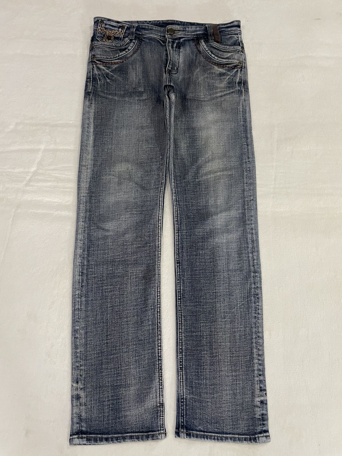 Japanese Brand Vintage Japanese Brand Faded Denim Jeans Size US 33 - 1 Thumbnail