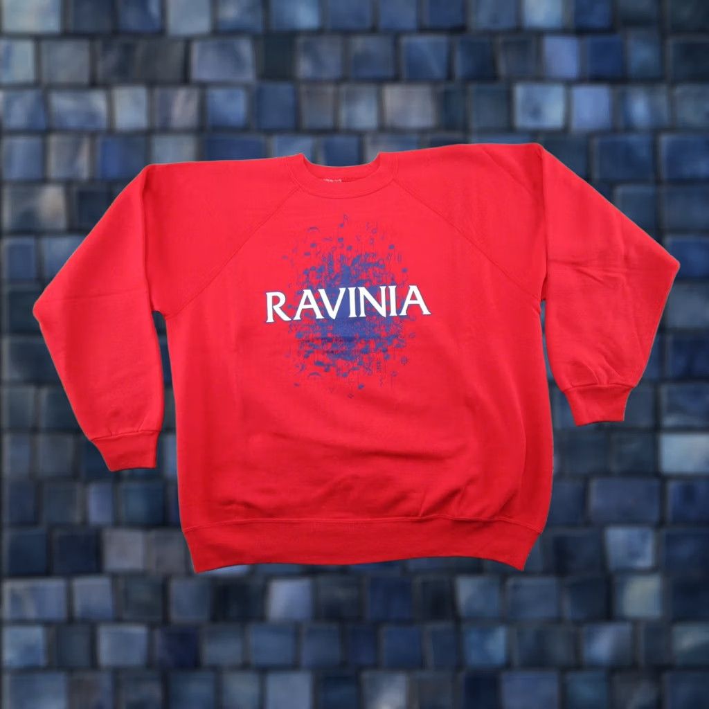 Hanes VINTAGE Hanes Sweatshirt Raglan Crew Neck 80s Music Ravinia Festival Red L Men Shirt/ Sweater Size US L / EU 52-54 / 3 - 1 Thumbnail