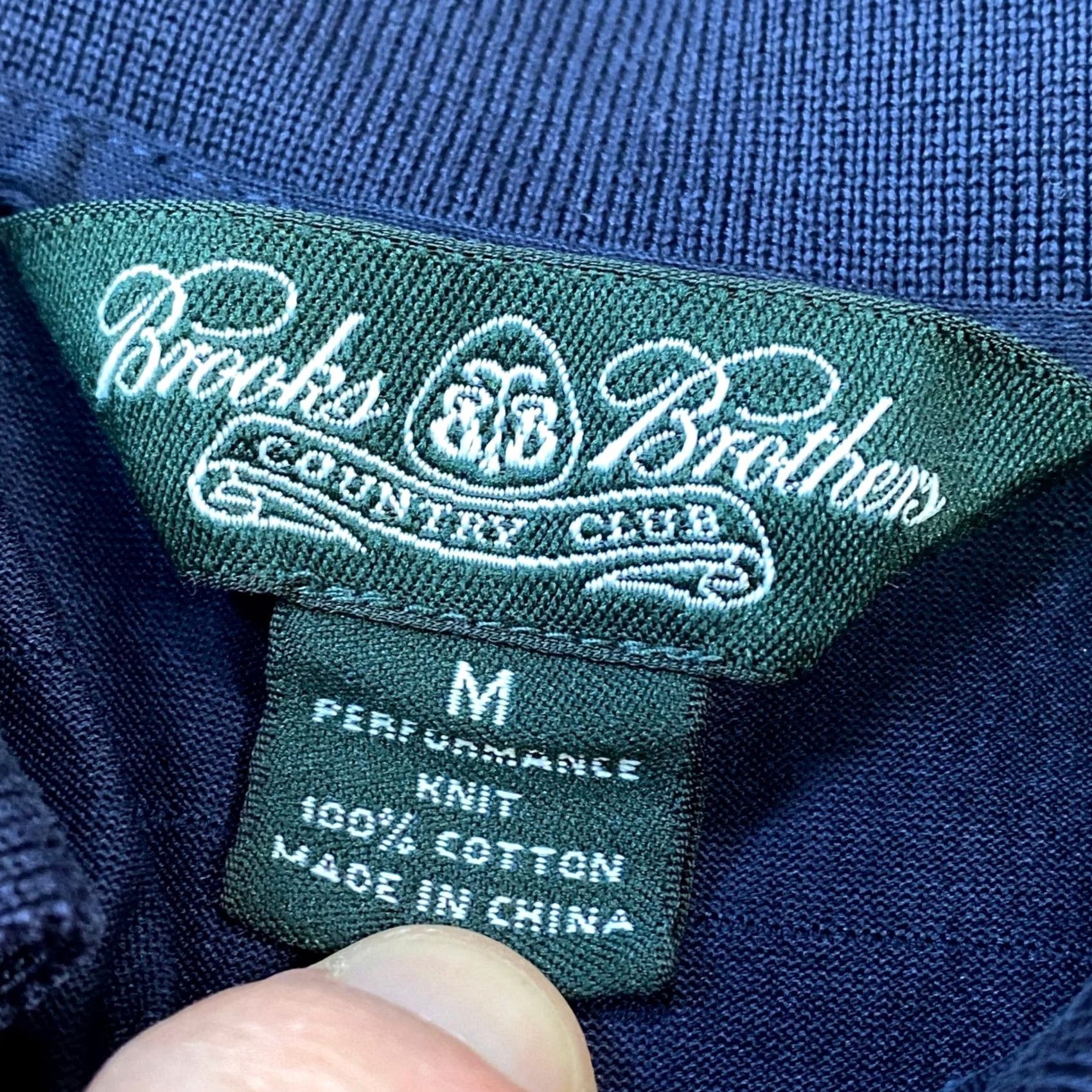 Brooks Brothers Brooks Brothers Polo Shirt Men M Classic 100% Cotton Knit Navy Blue Country Club Shirt Mens Short Sleeve Striped Cotton Knit Golf Casual Sportswear Size US M / EU 48-50 / 2 - 3 Thumbnail