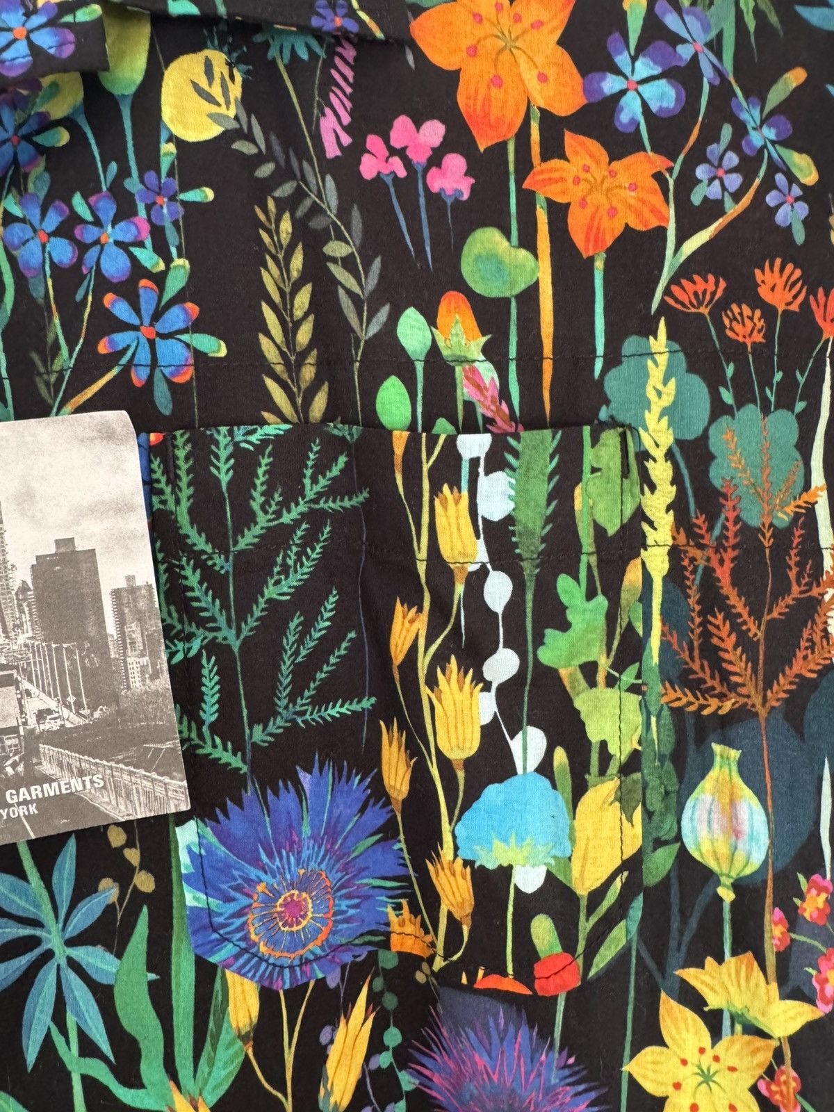 Engineered Garments Engineered Garments Black Floral Lawn Camp Shirt Size US S / EU 44-46 / 1 - 17 Thumbnail
