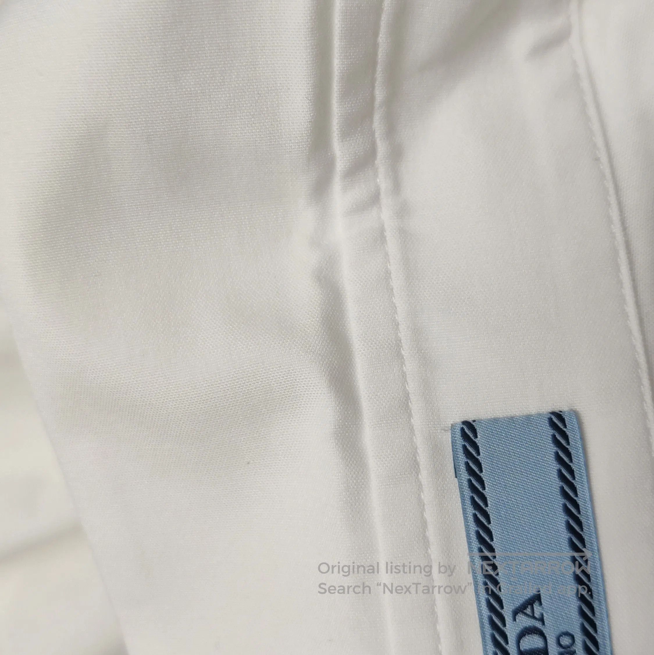Prada Prada White Cotton Button. Size S / US 4 / IT 40 - 9 Thumbnail