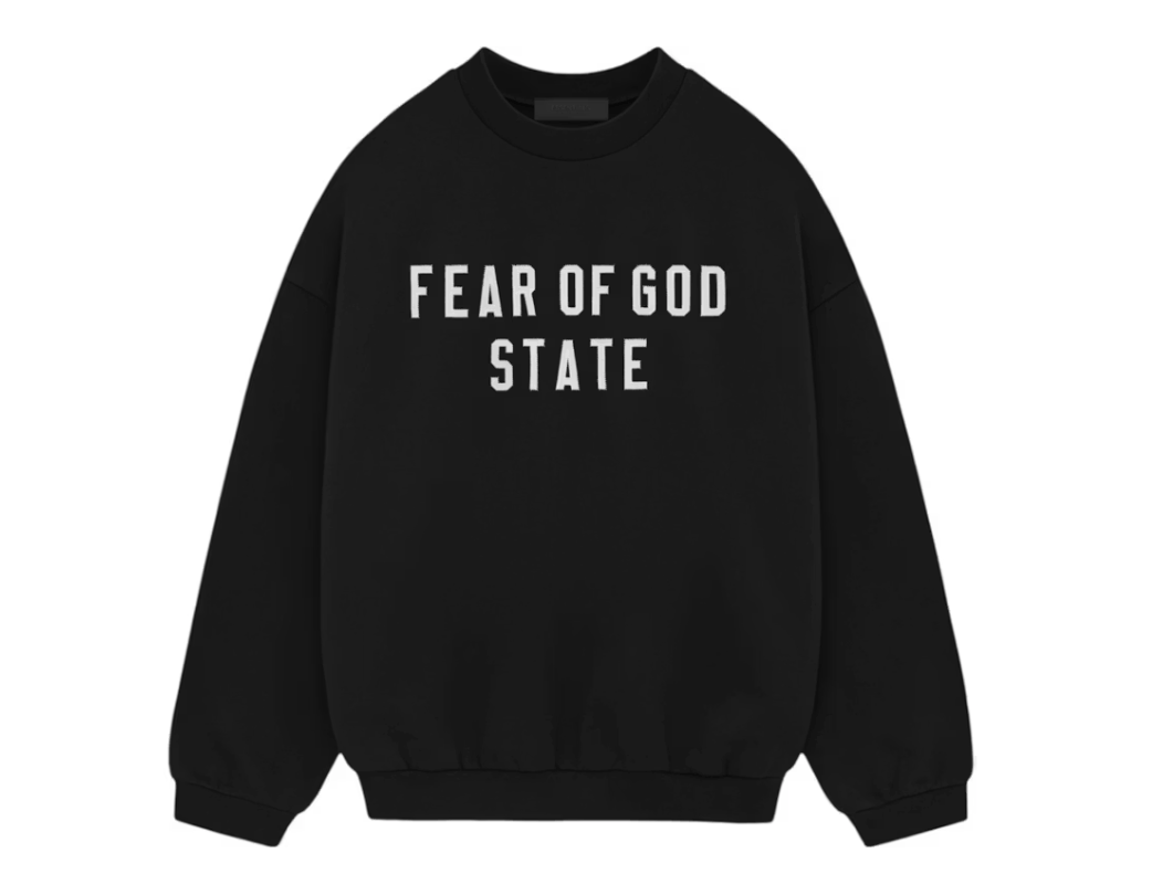 Essentials 🔥Fear of God Heavy Fleece Crewneck Black (XS) Size US XS / EU 42 / 0 - 1 Thumbnail