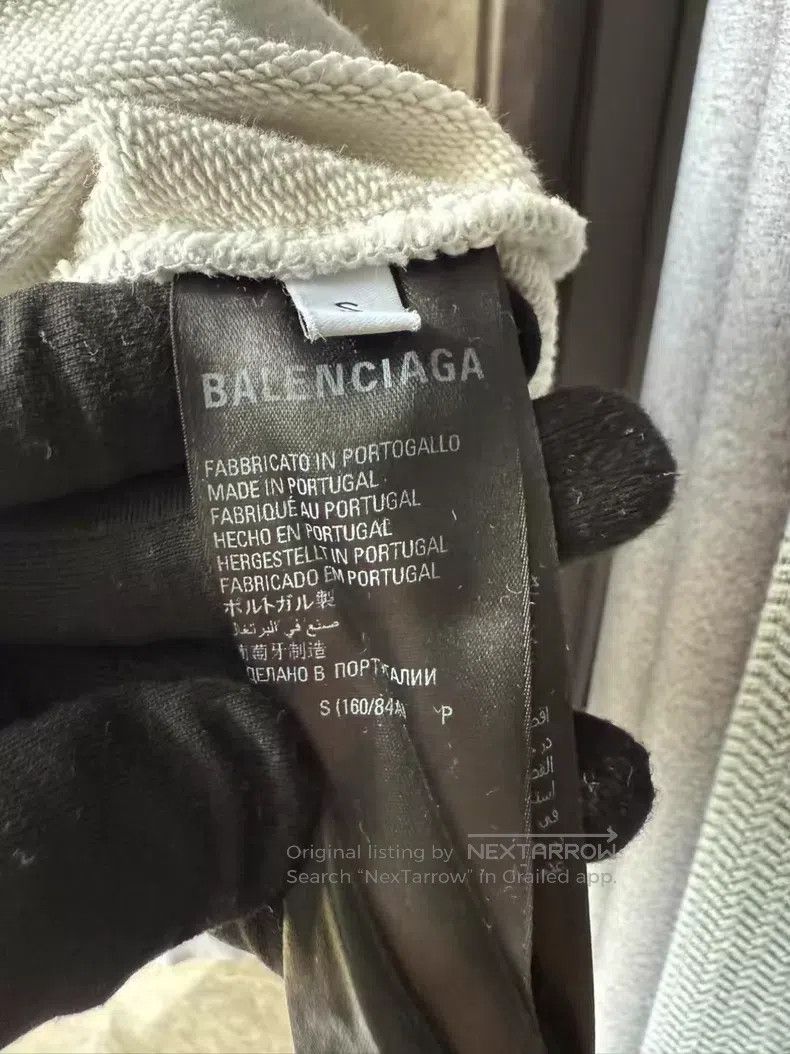 Balenciaga Balenciaga Front and Back Embroidered Logo Round Neck Swea Size US S / EU 44-46 / 1 - 9 Thumbnail