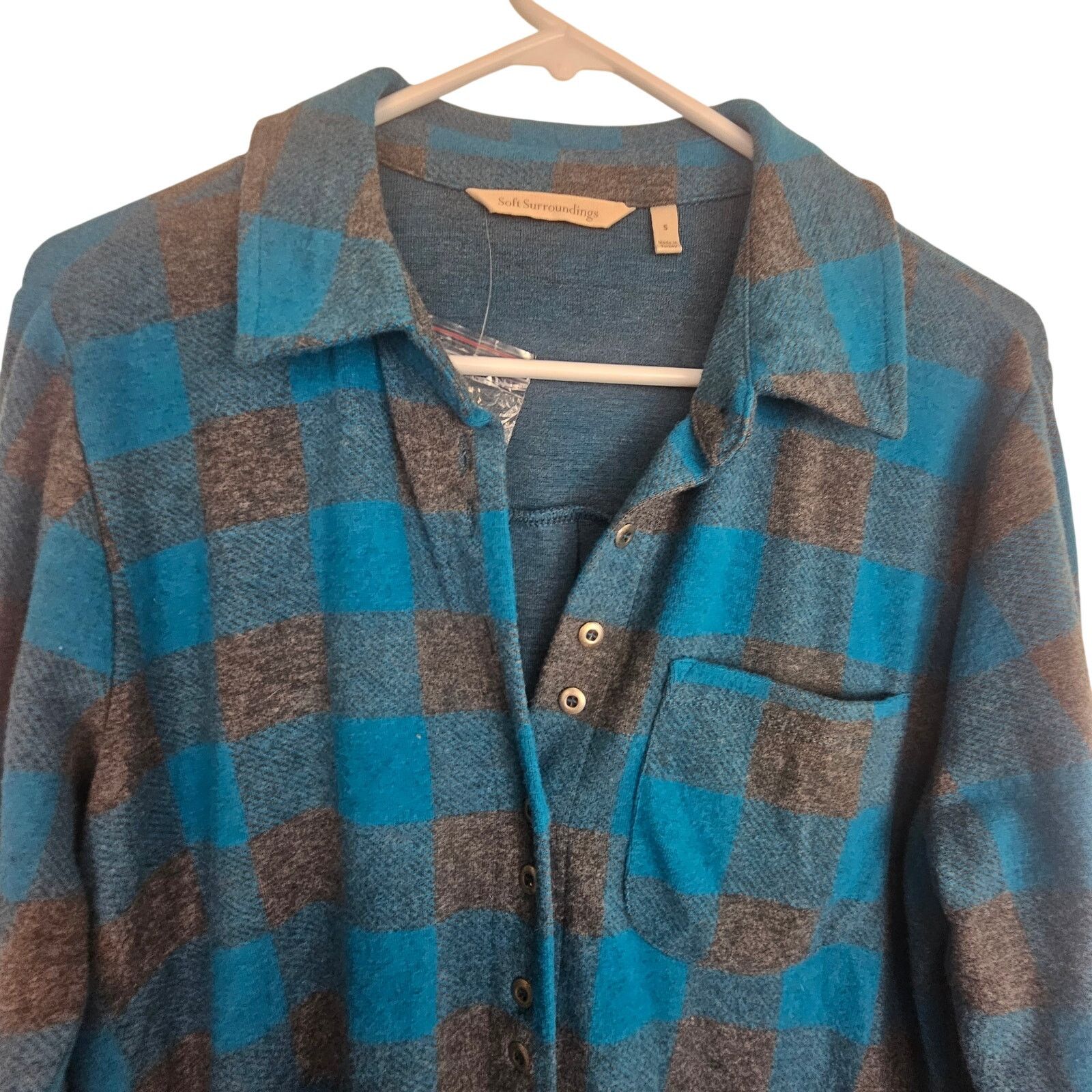 Soft Surroundings Soft Surroundings Womens Mad About Plaid Tunic S Ultra Soft Size S / US 4 / IT 40 - 2 Thumbnail