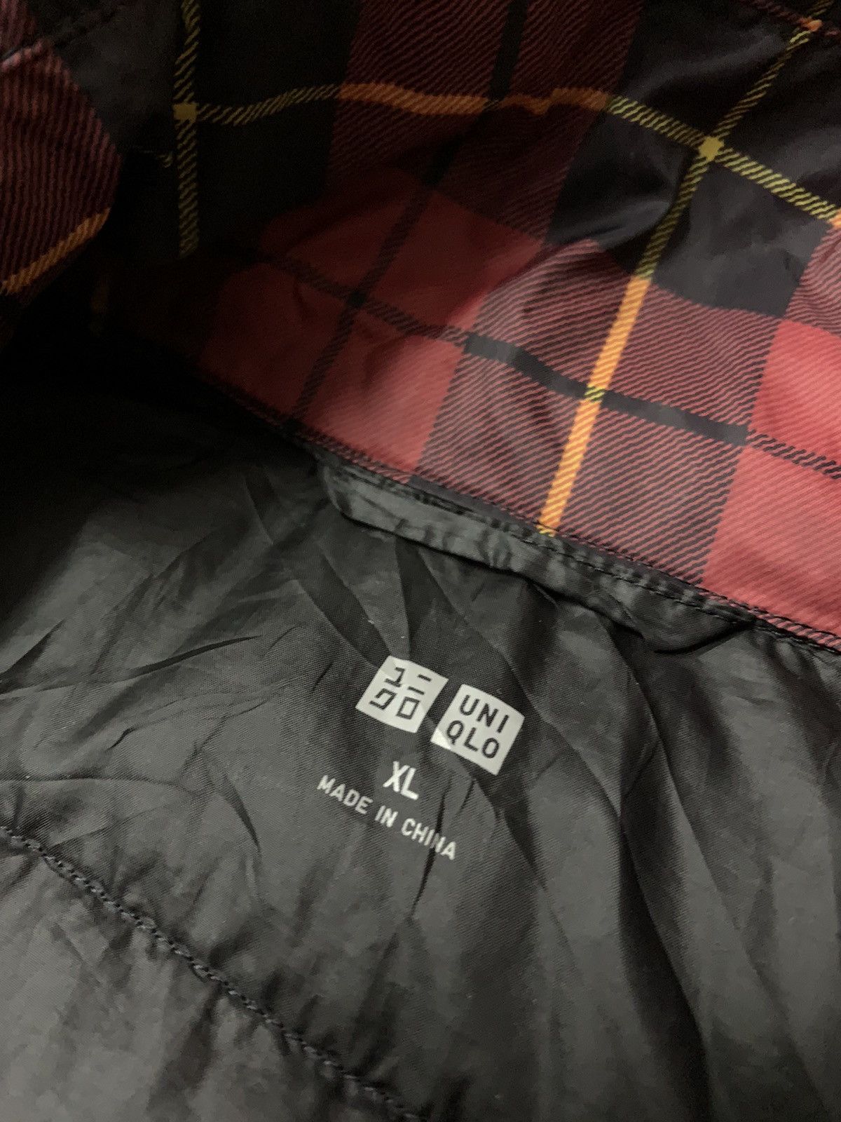 Japanese Brand × Uniqlo Vtg Red Tartan Uniqlo Puffer Tank Top Shirt Size US M / EU 48-50 / 2 - 4 Thumbnail