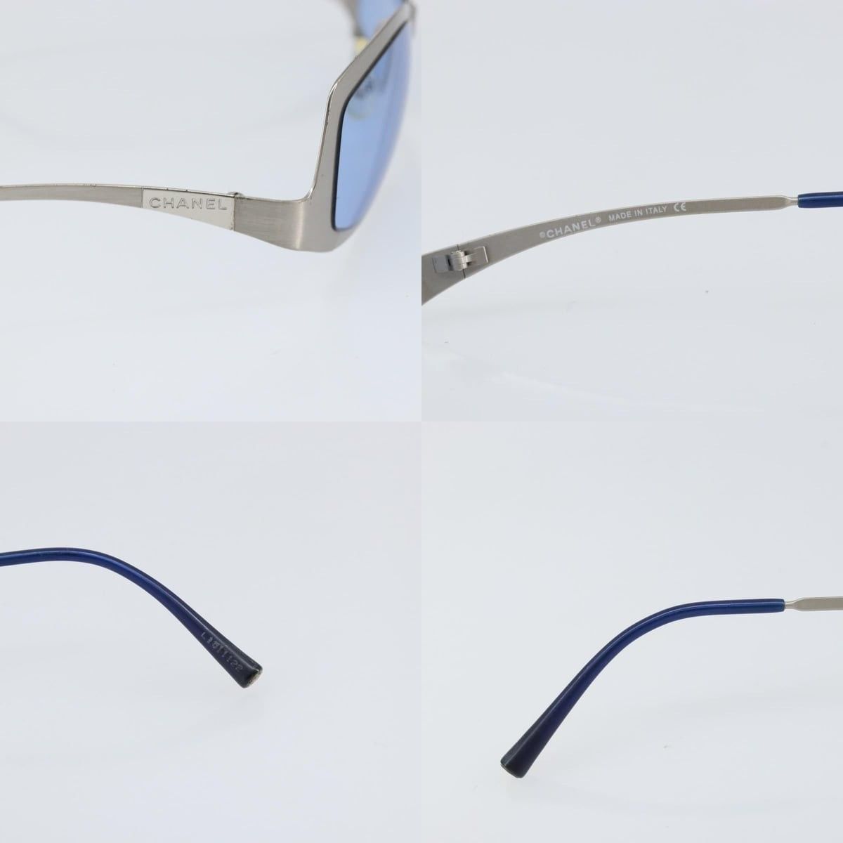 Chanel Chanel CC Metal Blue Sunglasses Size ONE SIZE - 4 Thumbnail