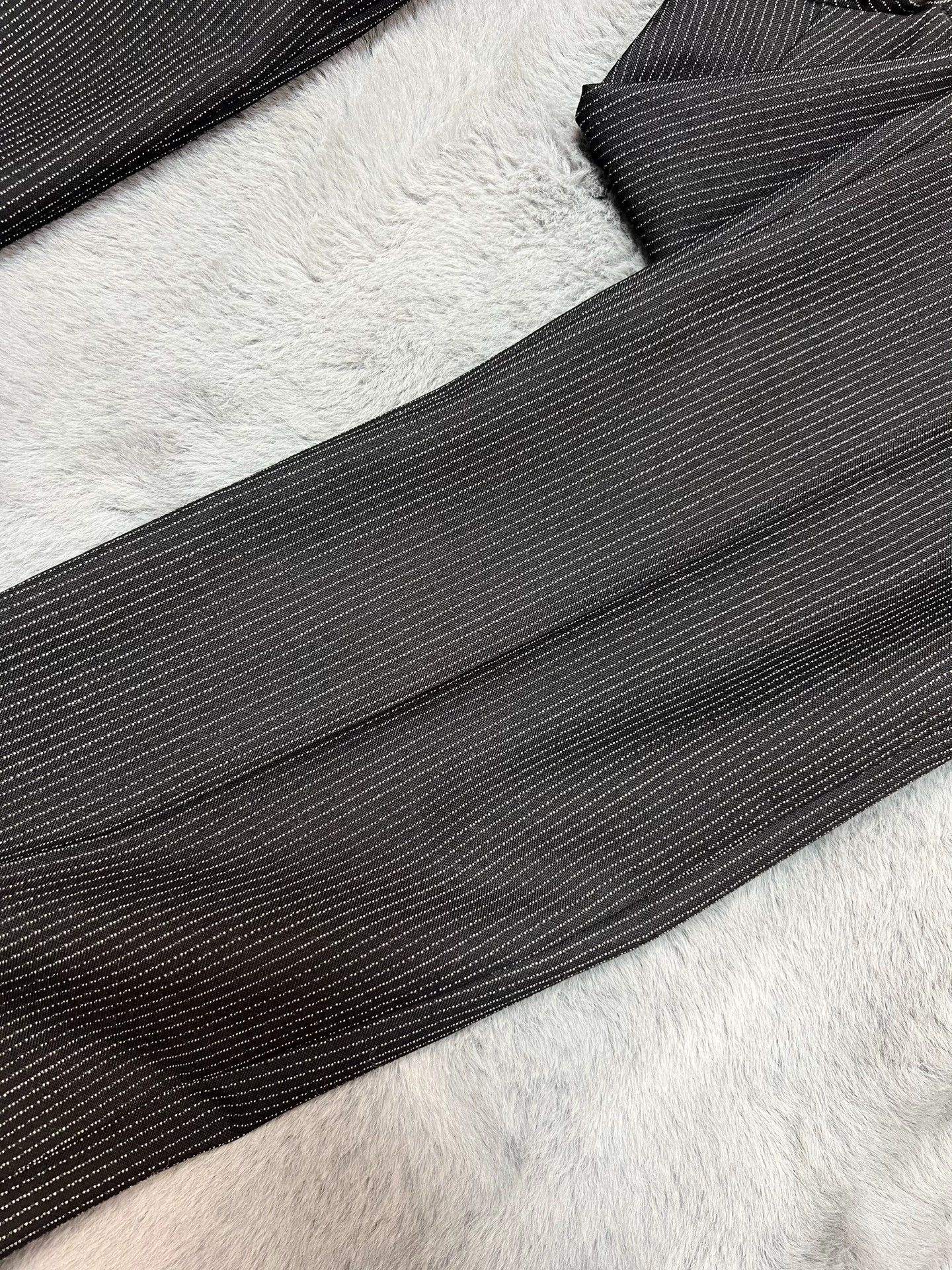 Dior Dior Homme silver striped straight-leg wool trousers Size US 30 / EU 46 - 3 Thumbnail