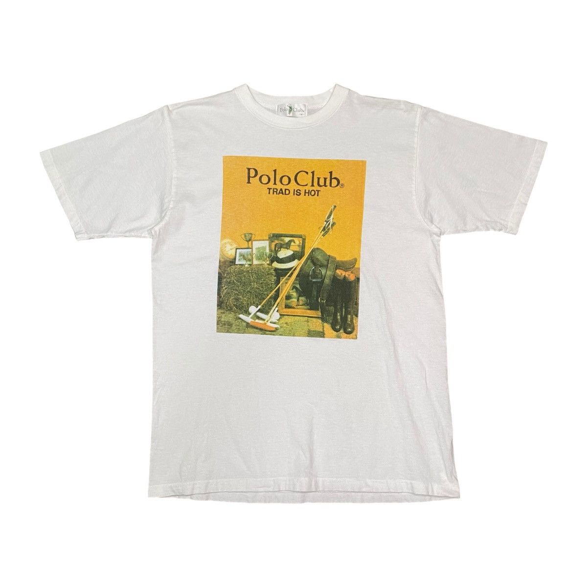 Polo Ralph Lauren × Vintage Vintage 90’s Polo Club Trad Is Hot T Shirt Size US M / EU 48-50 / 2 - 1 Thumbnail