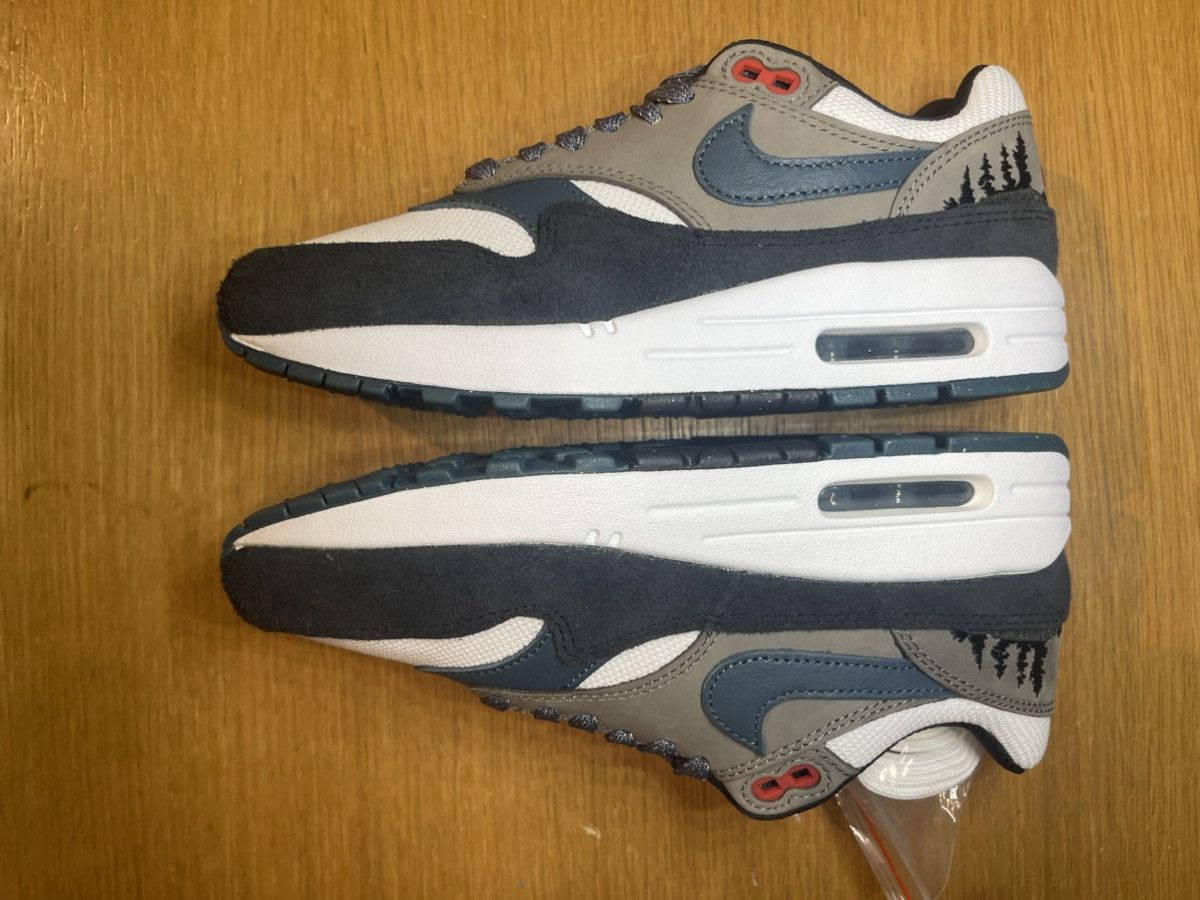 Nike Air Max 1 PRM bianca e dettagli ricamati Size US 7.5 / IT 37.5 - 6 Thumbnail