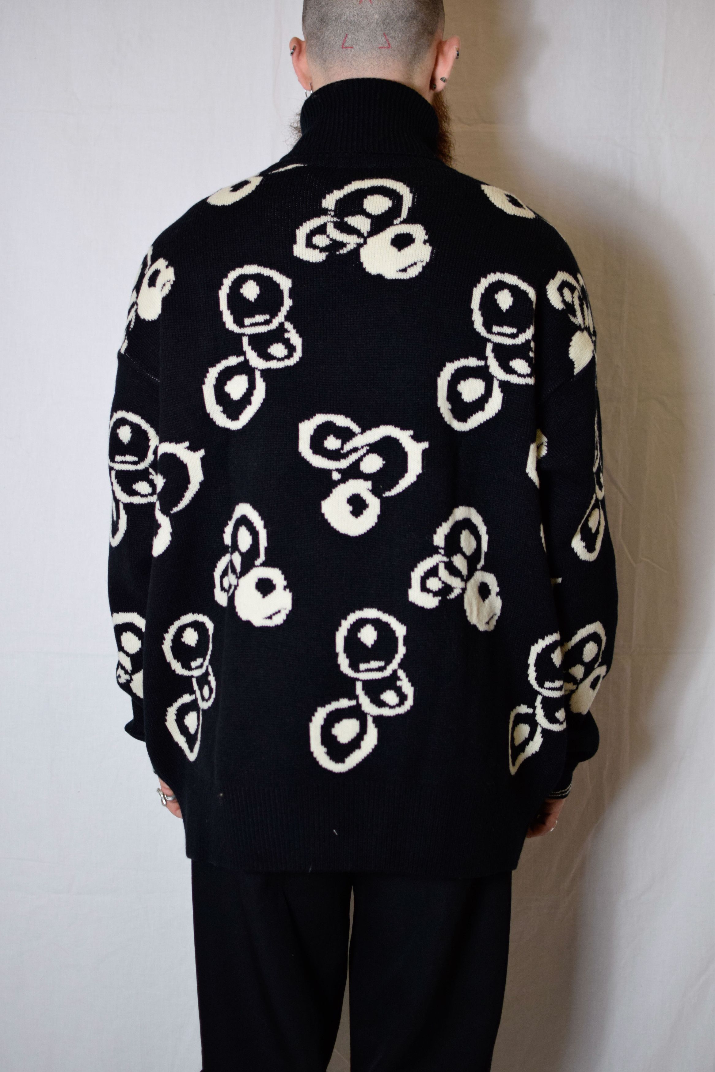 Yohji Yamamoto YYPH Tenugui Print Turtleneck - HJ-K88-990 Size US L / EU 52-54 / 3 - 6 Thumbnail