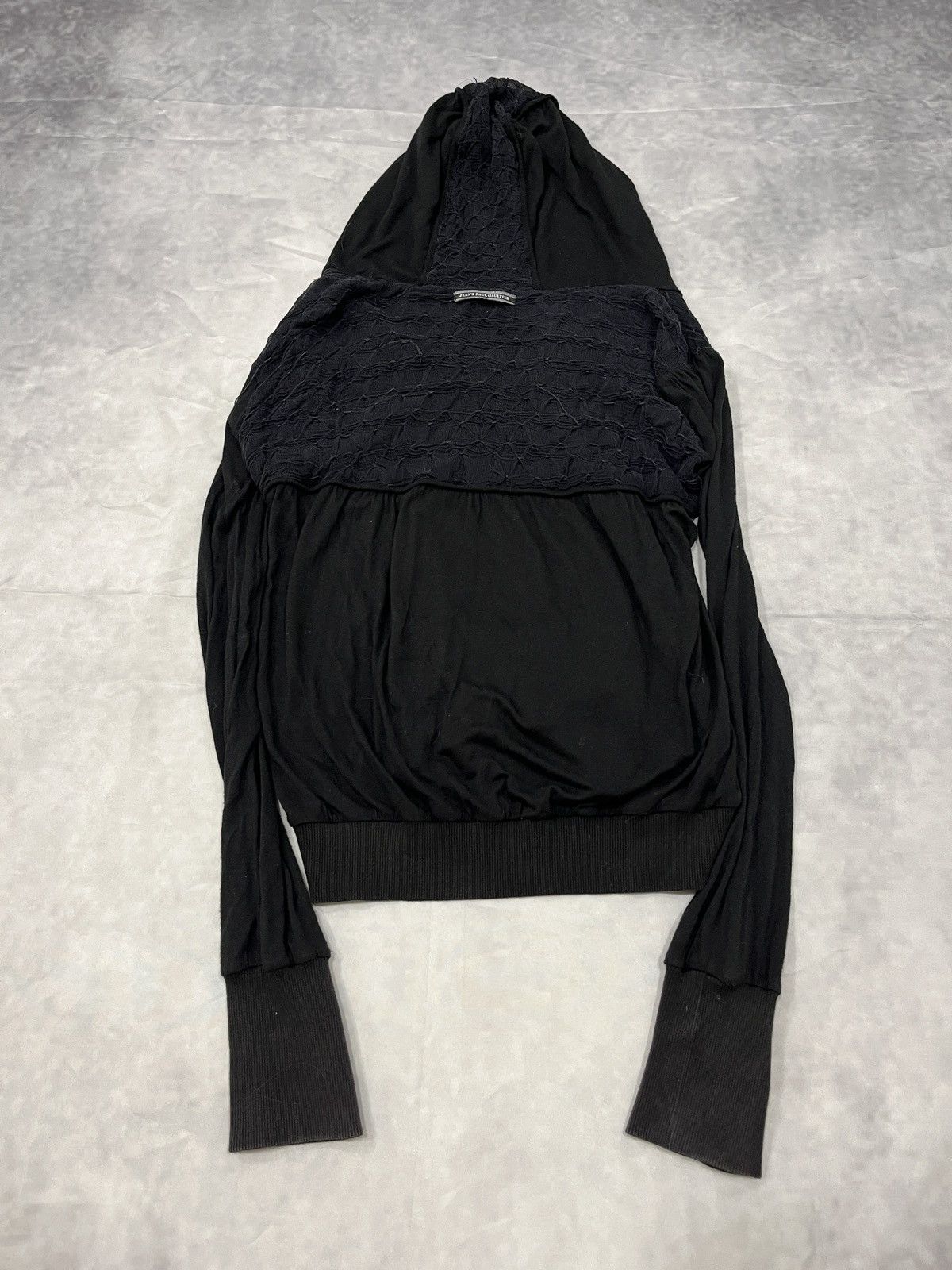 Jean Paul Gaultier Jean Paul Gaultier Textured Lace Structure Zip Hoodie Size L / US 10 / IT 46 - 8 Thumbnail