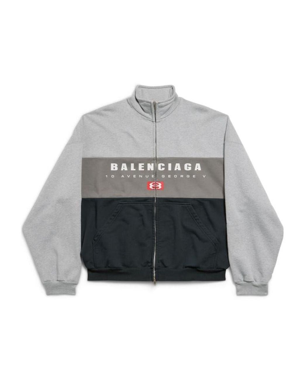 Balenciaga Balenciaga Unity Sport Zip-Up Jacket in Gray Size US XS / EU 42 / 0 - 1 Thumbnail