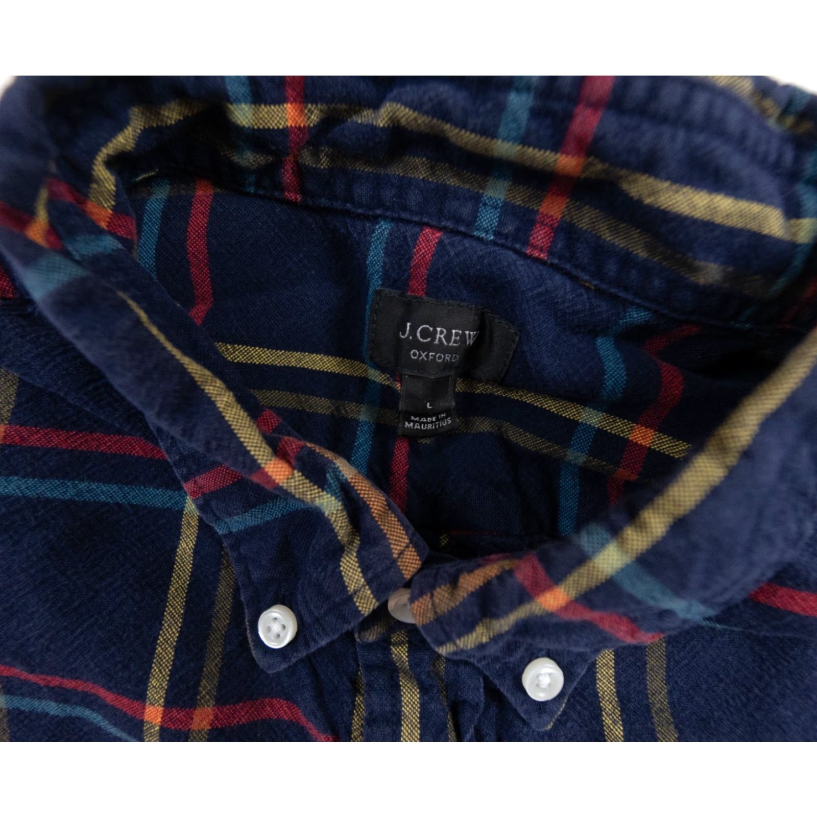 J.Crew VINTAGE JCrew Shirt Mens Large Blue Button Up Long Sleeve Oxford Collared Adult Preppy Size US L / EU 52-54 / 3 - 5 Thumbnail