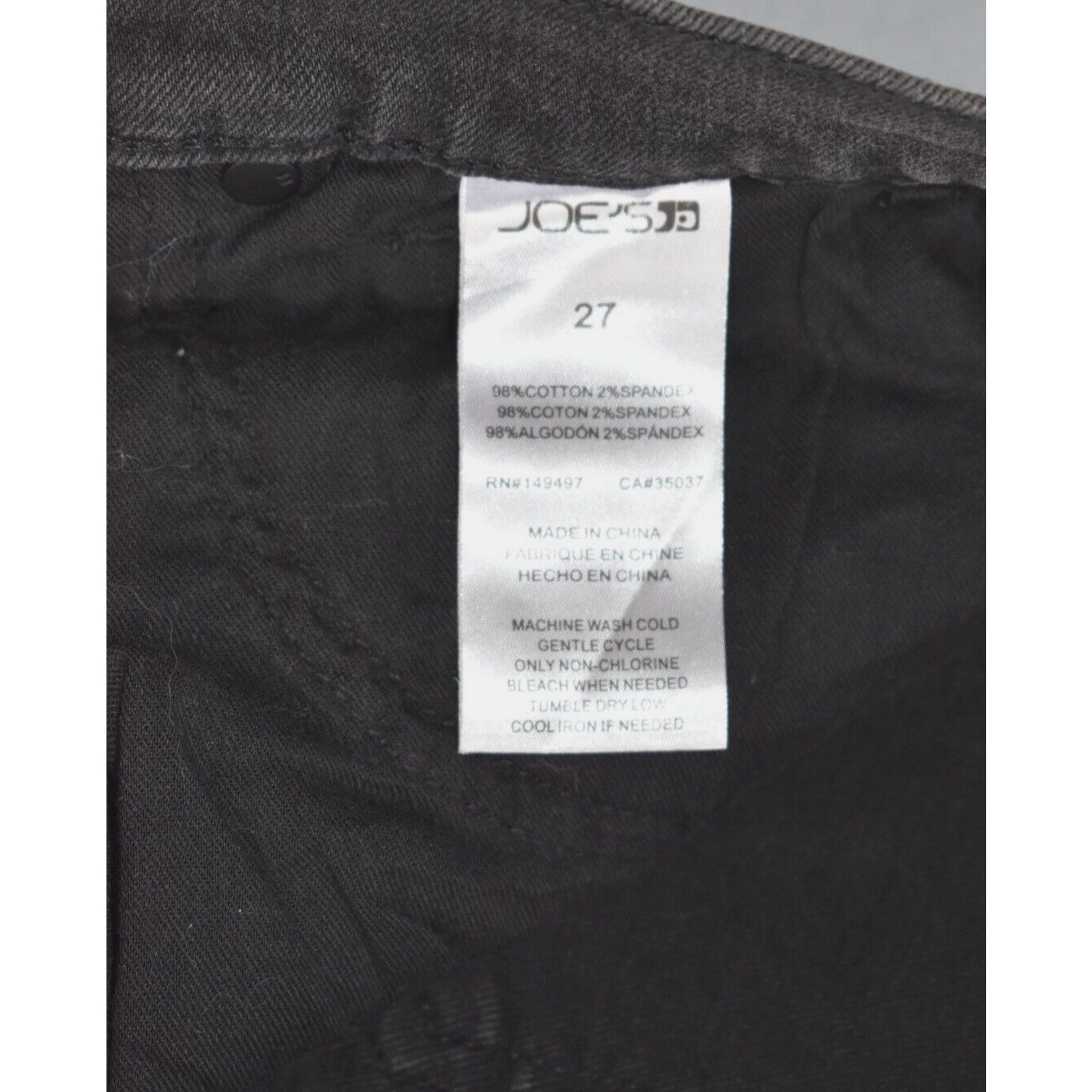 Joe's NWT JOES Washed Black Mid Rise Slim Fried Leg Jeans Size 27 Size US 27 - 5 Thumbnail